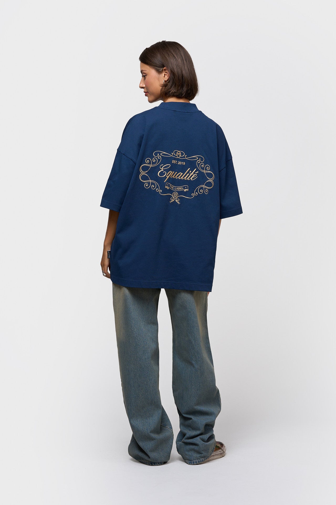 ROYAL BOXY TEE | NAVY