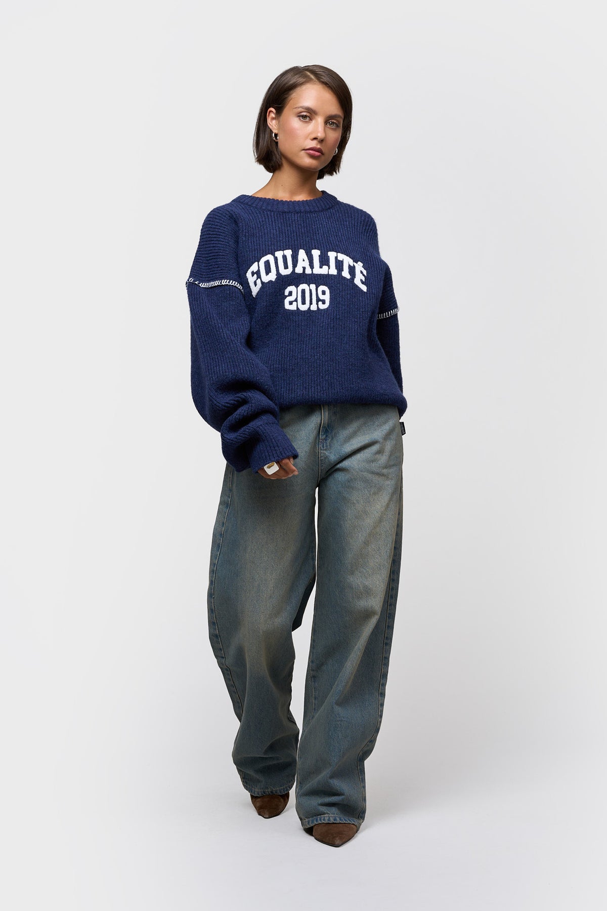 COLLECTIVE KNIT SWEATER | NAVY