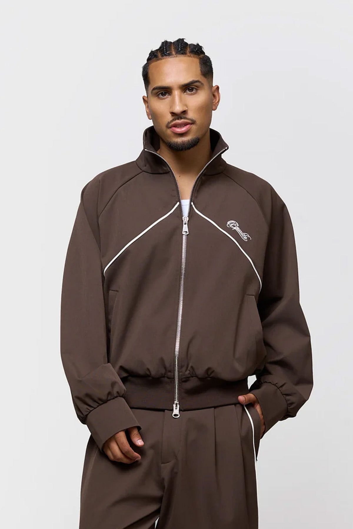 LUCIEN TRACK JACKET | BROWN
