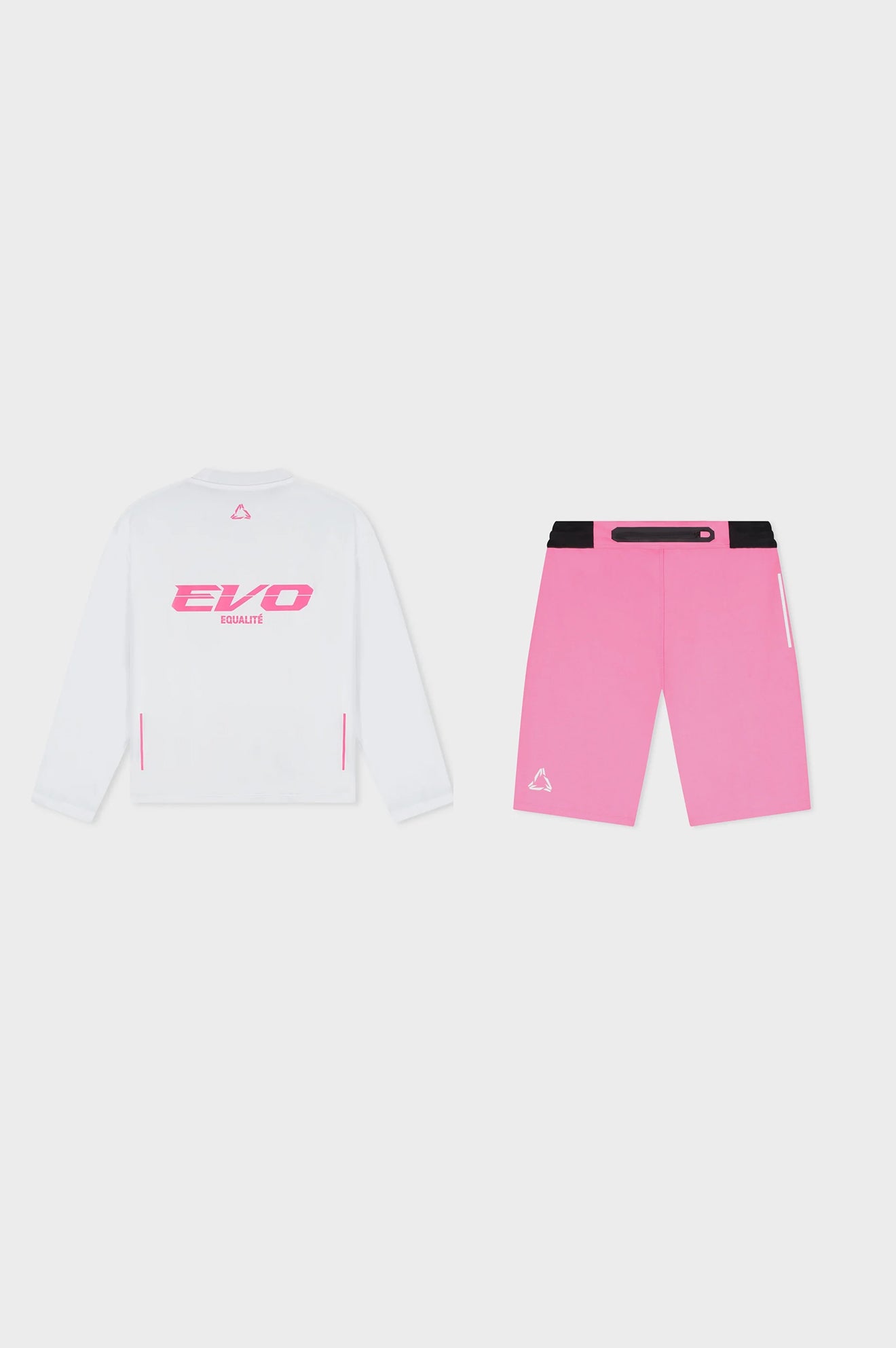 EVO LONGSLEEVE TIGHT SET | WHITE & PINK