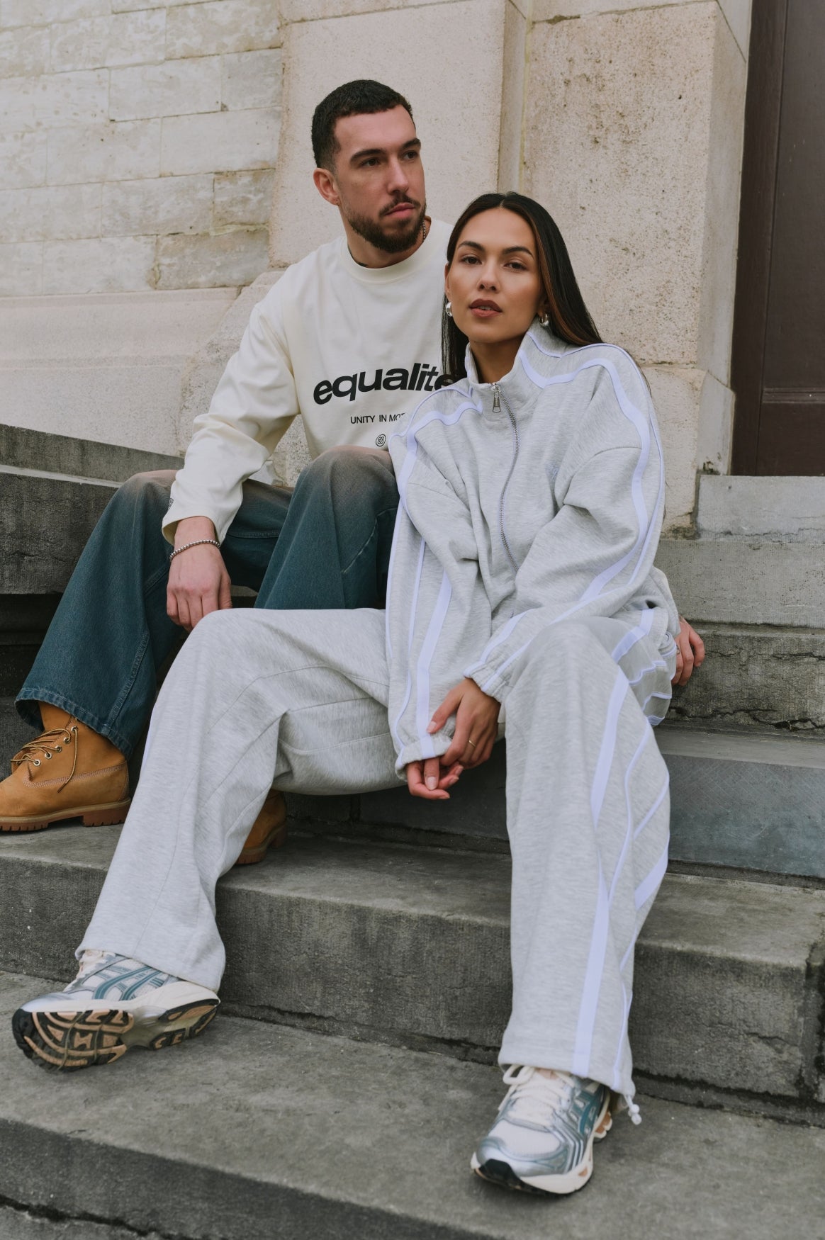 TRACK PANTS | MELANGE GREY