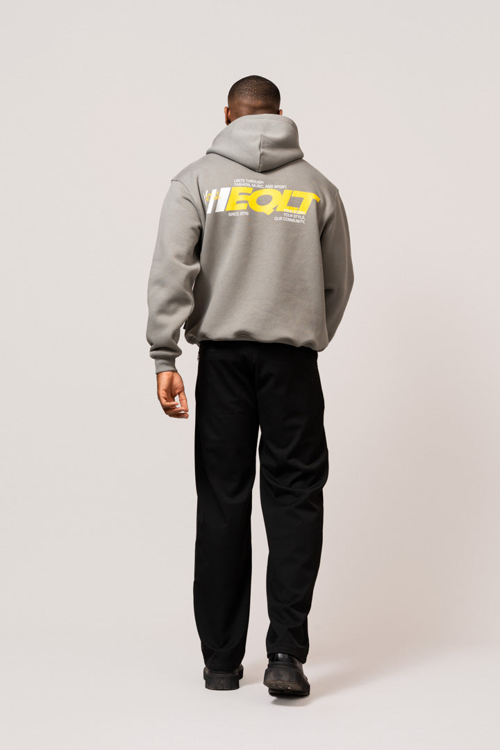 EQLT OVERSIZED HOODIE | OLIVE GREY