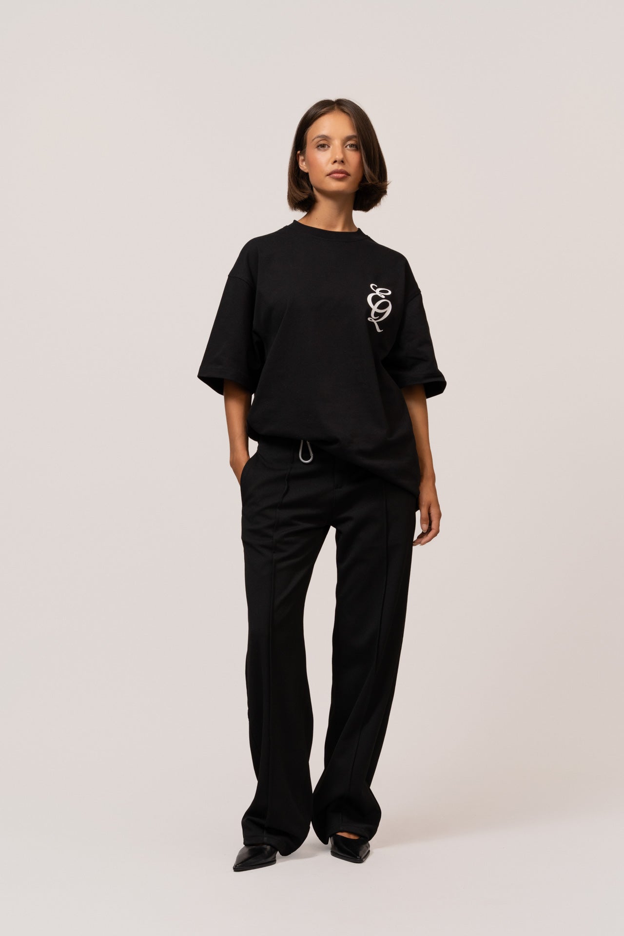 EQ OVERSIZED TEE | BLACK