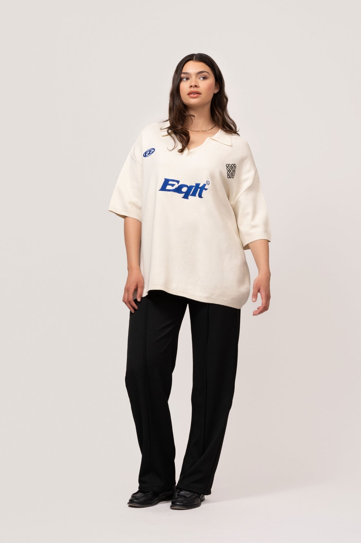 KNIT POLO TEE | OFF-WHITE