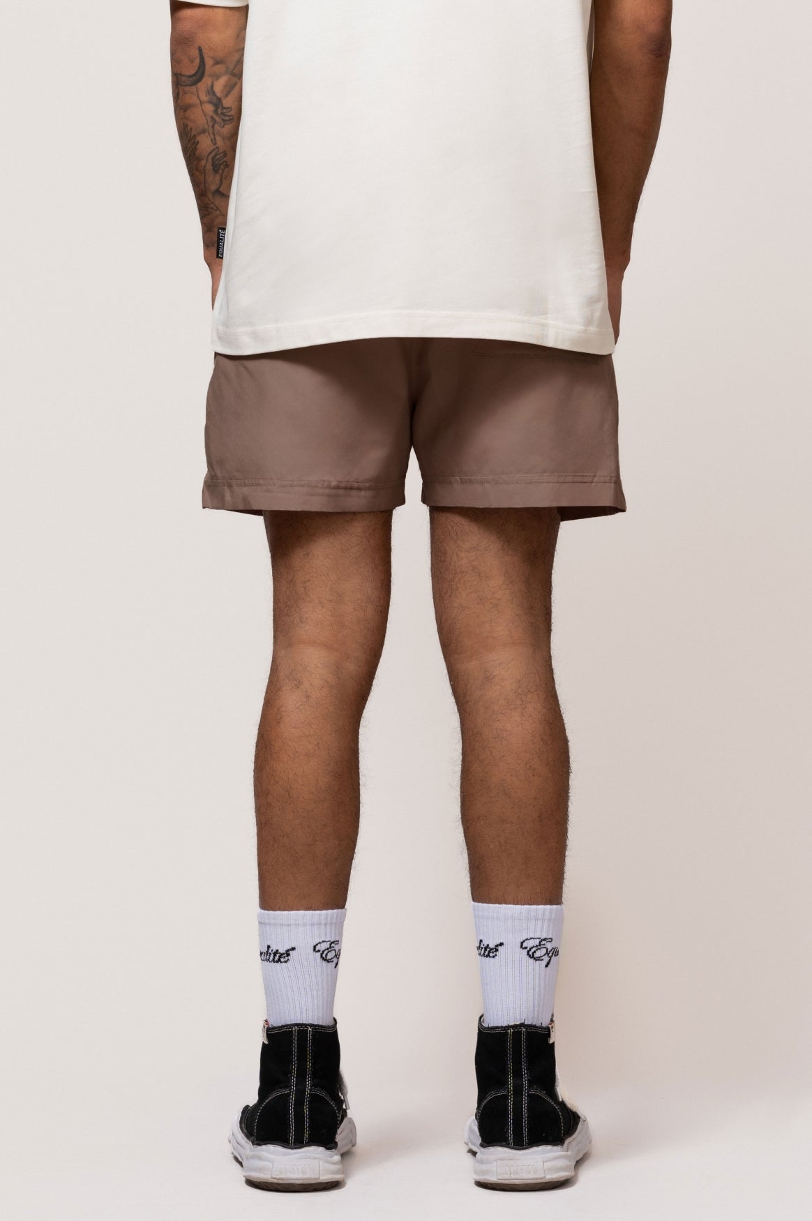 LEVANA SWIM SHORTS | TAUPE
