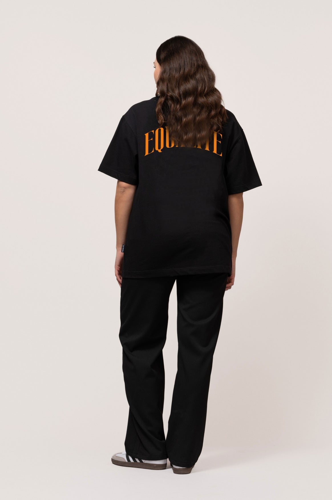 OLIVER OVERSIZED TEE | BLACK & ORANGE