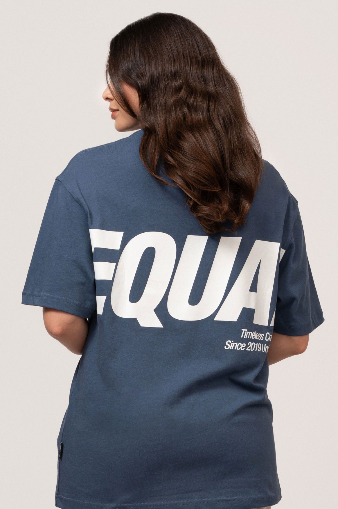 ELIA OVERSIZED TEE | NAVY