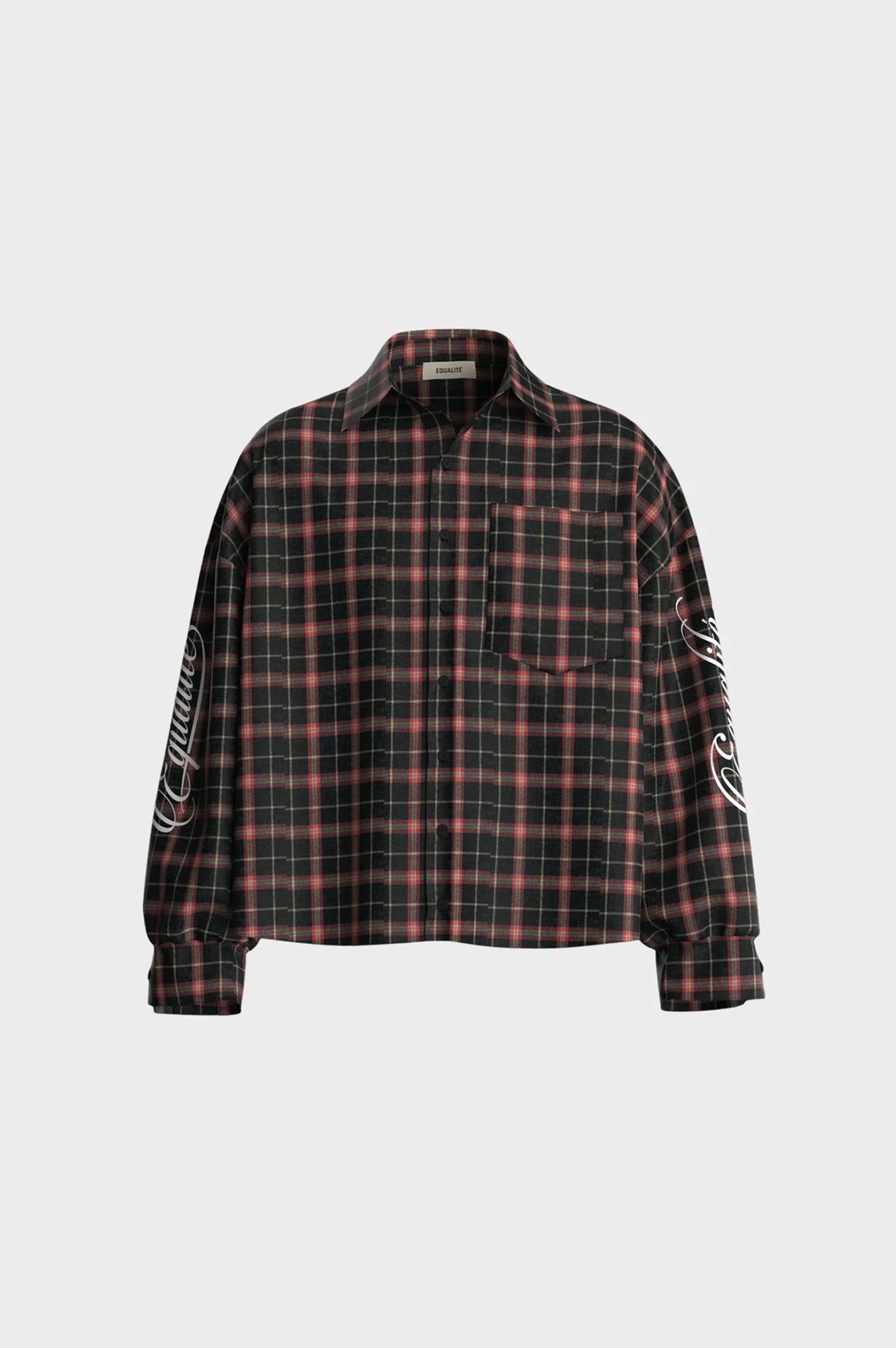 FLANNEL SHIRT | ANTRACITE & RED