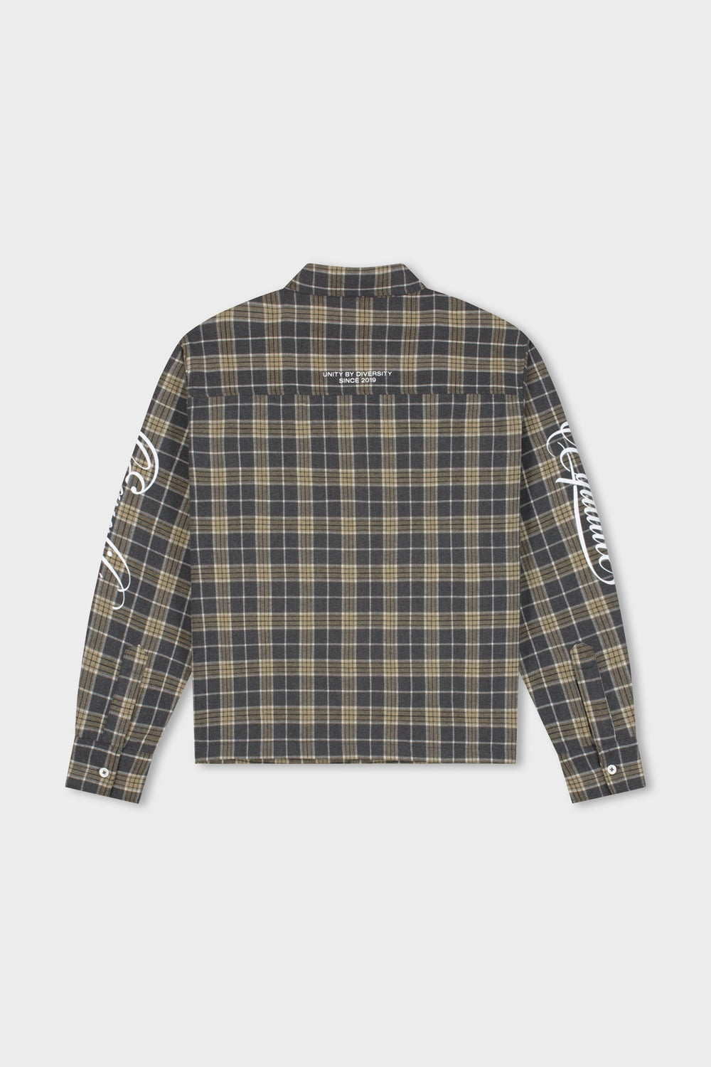 FLANNEL SHIRT | ARMY & TAUPE