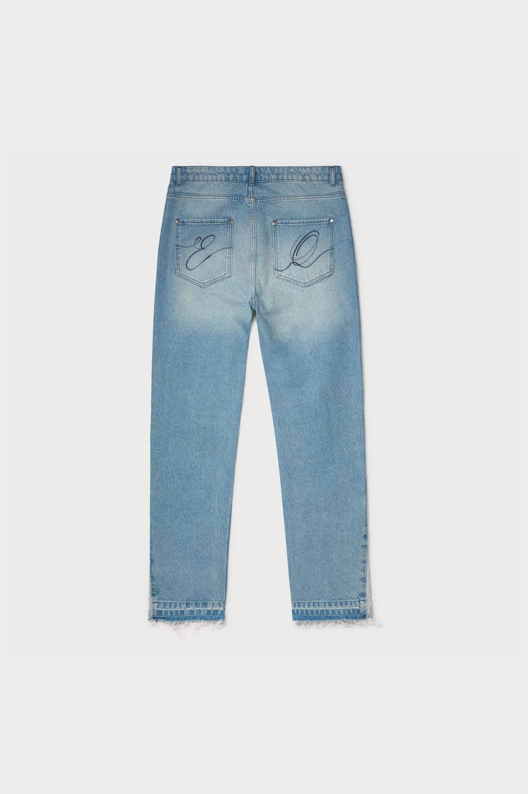 FLARED STRAIGHT FIT JEANS | BLUE