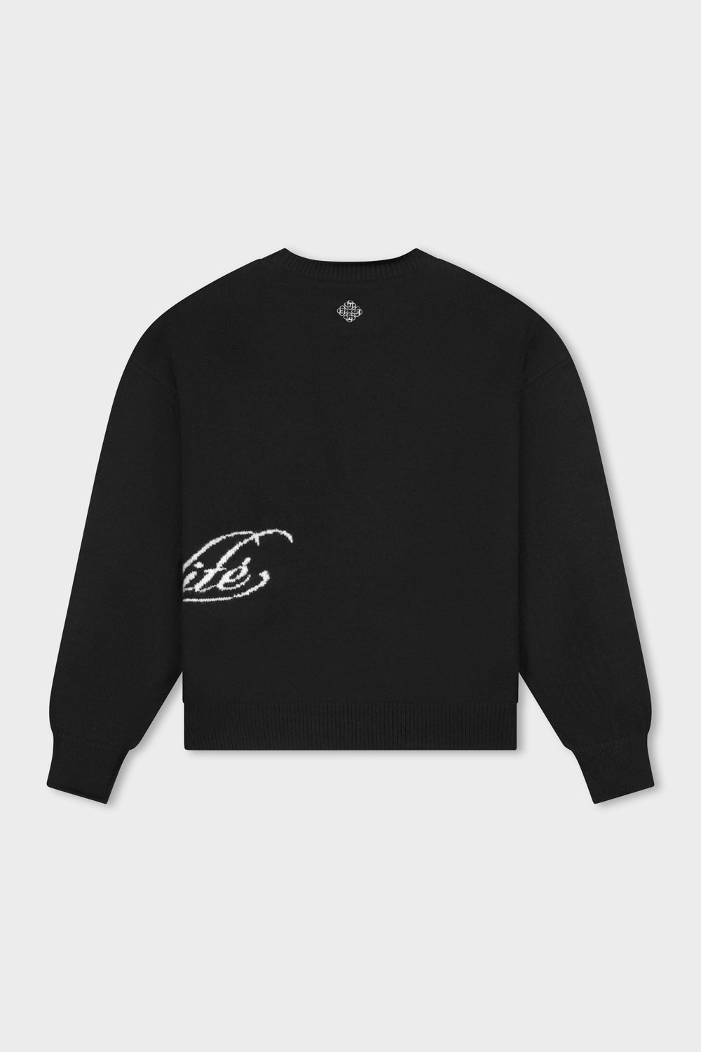 FLUFFY KNIT SWEATER | BLACK