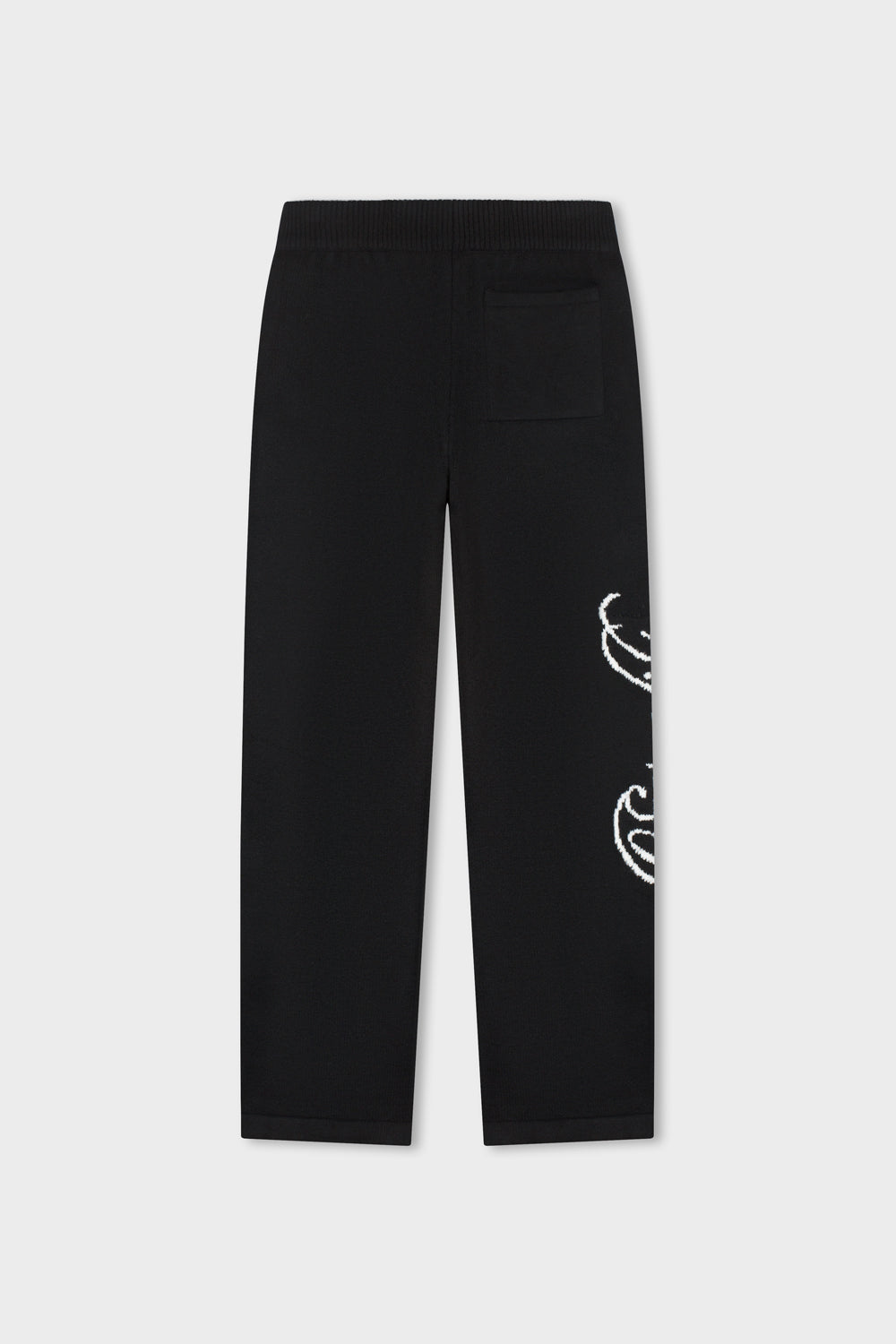 FLUFFY KNIT PANTS | BLACK