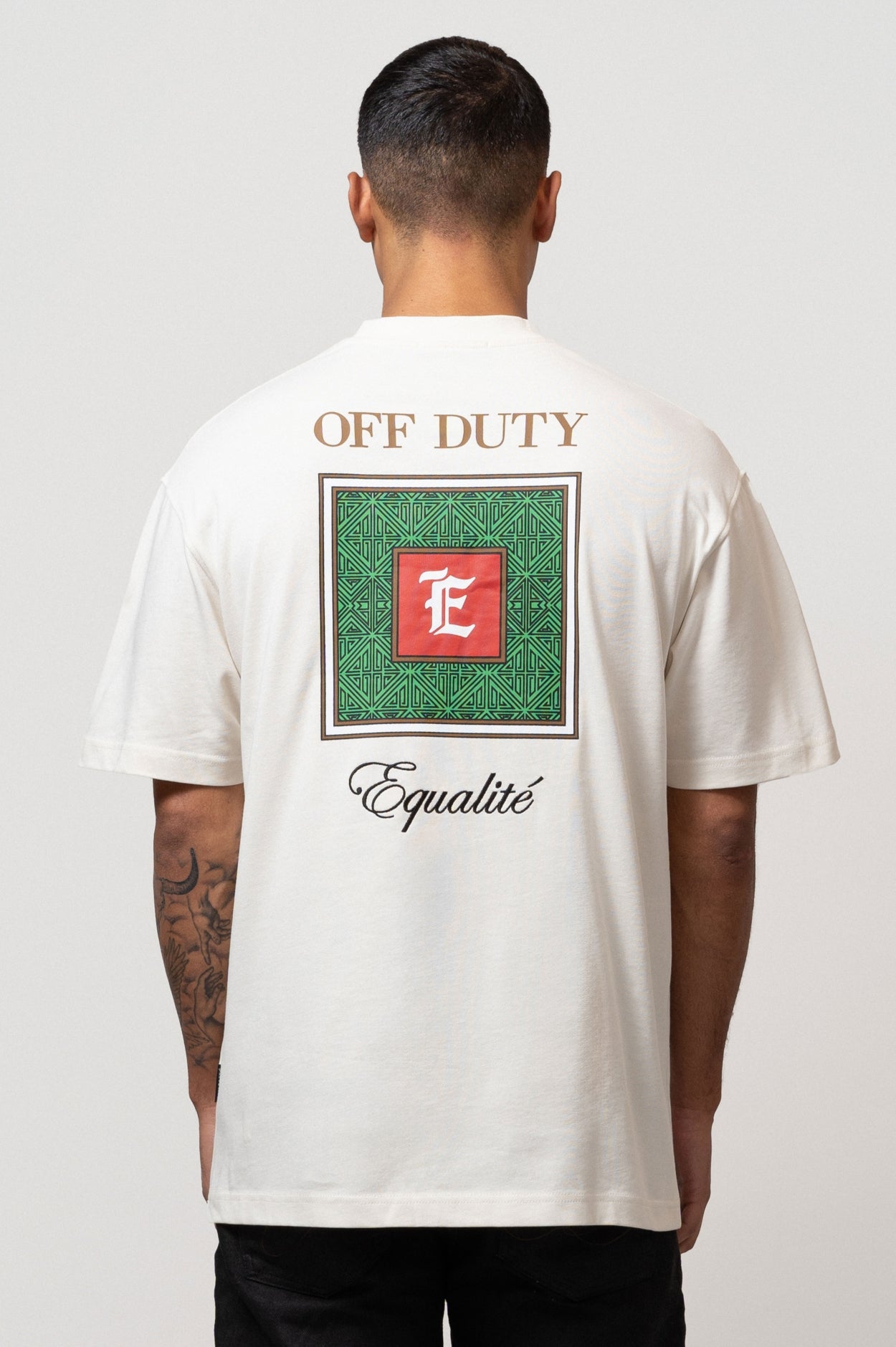 OFF DUTY PATTERN OVERIZED TEE | OFF-WHITE