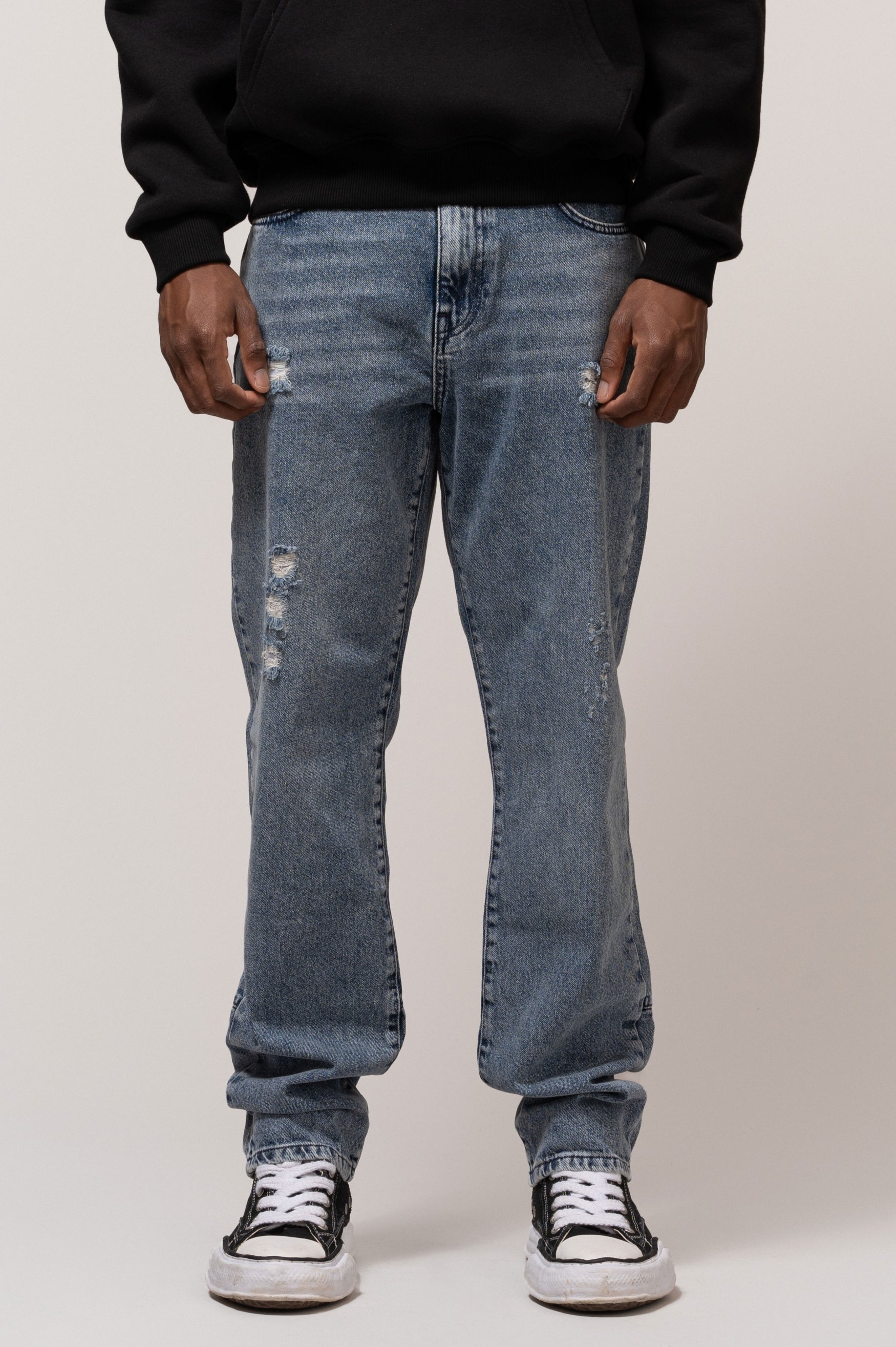 FELIX STRAIGHT JEANS | MID BLUE