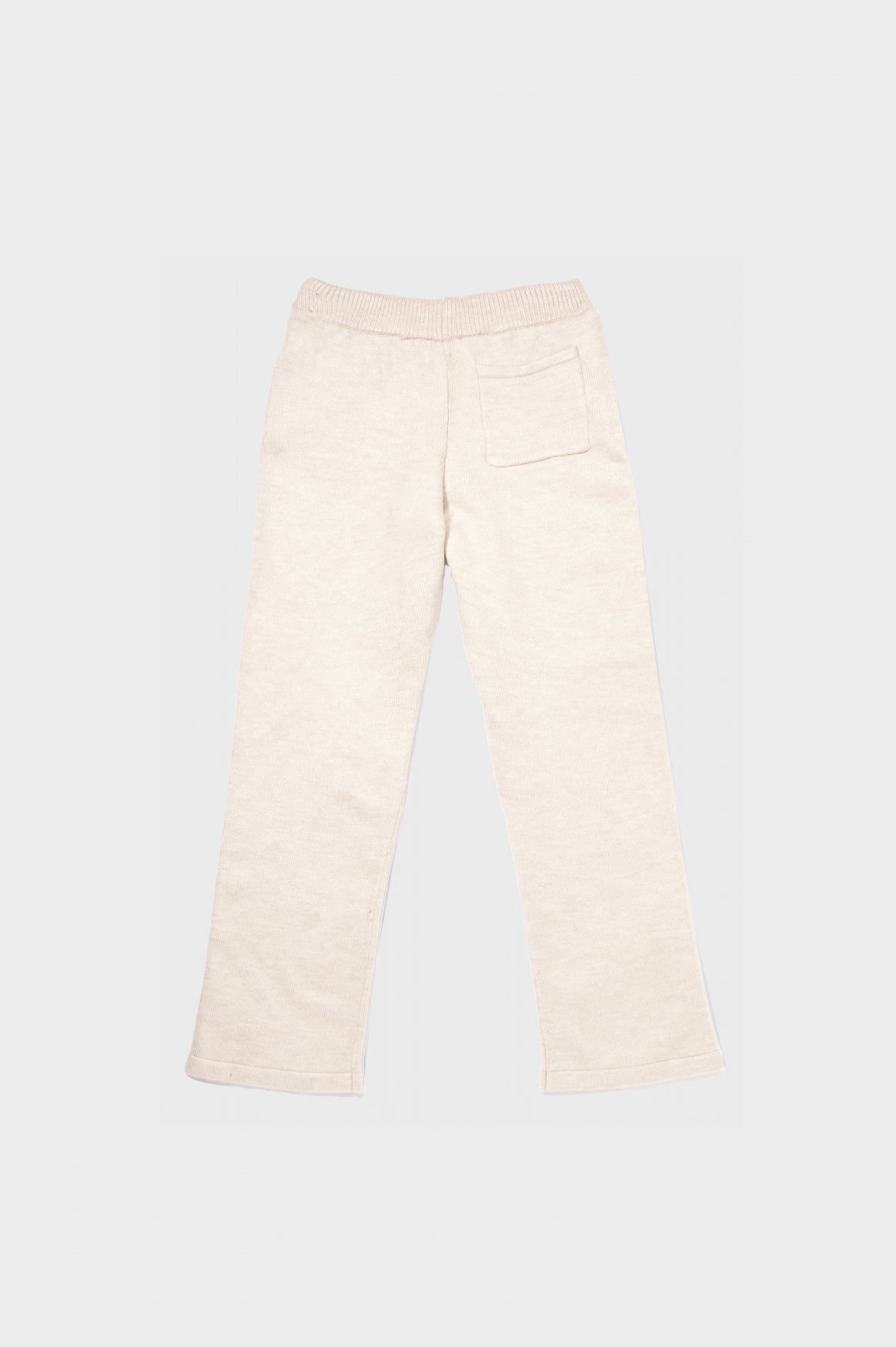 FLUFFY KNIT STRAIGHT FIT PANTS | OFF-WHITE