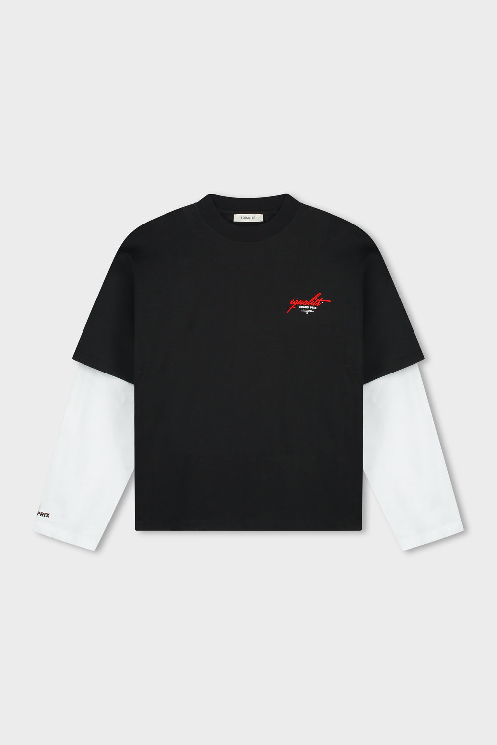GRAND PRIX DOUBLE LAYER LONGSLEEVE TEE | BLACK