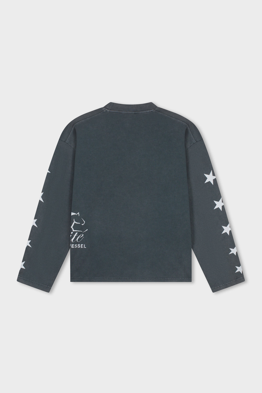 HORSE OVERSIZED LONGSLEEVE TEE | WASHED GREY