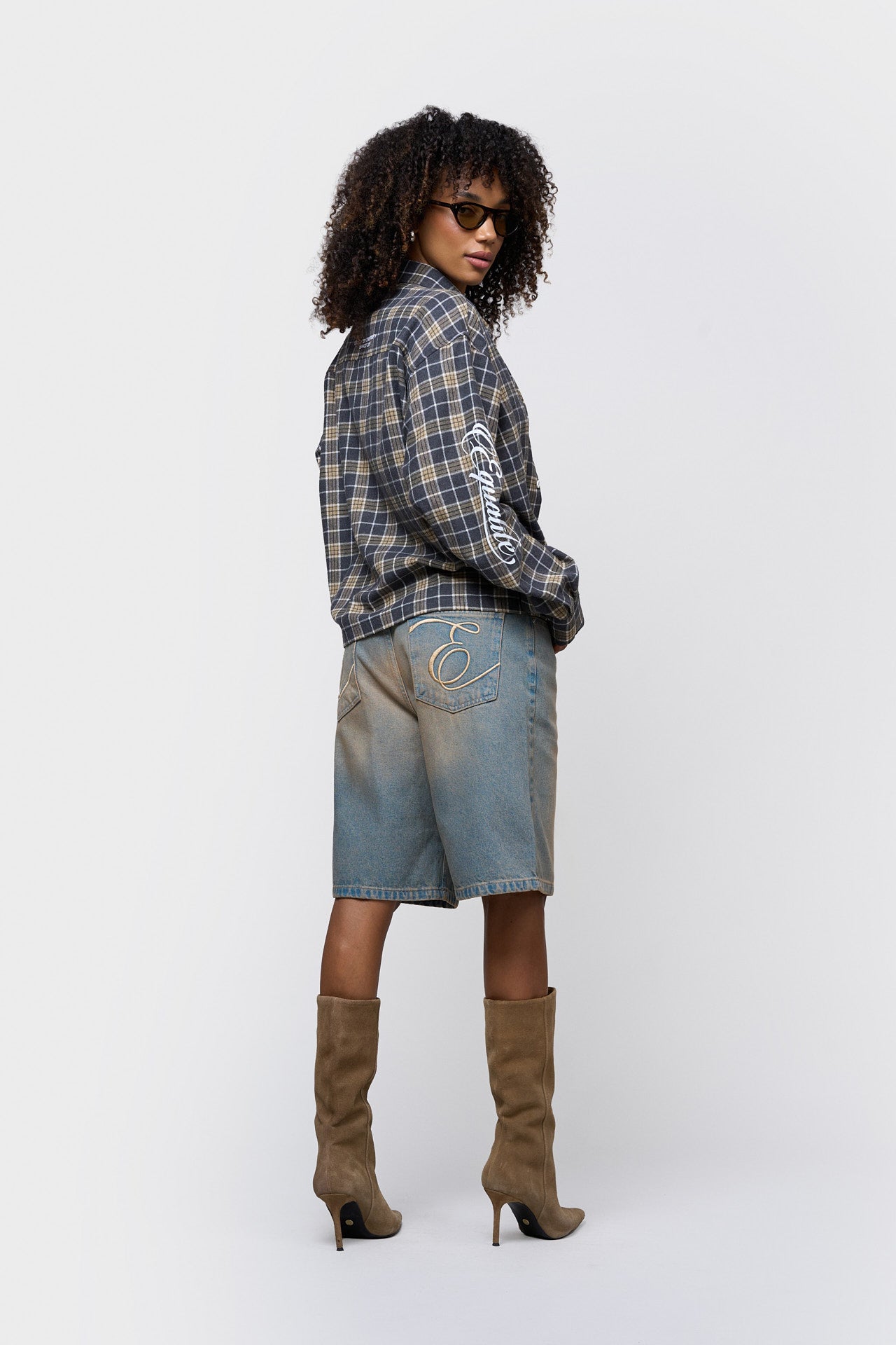 FLANNEL SHIRT | ARMY & TAUPE