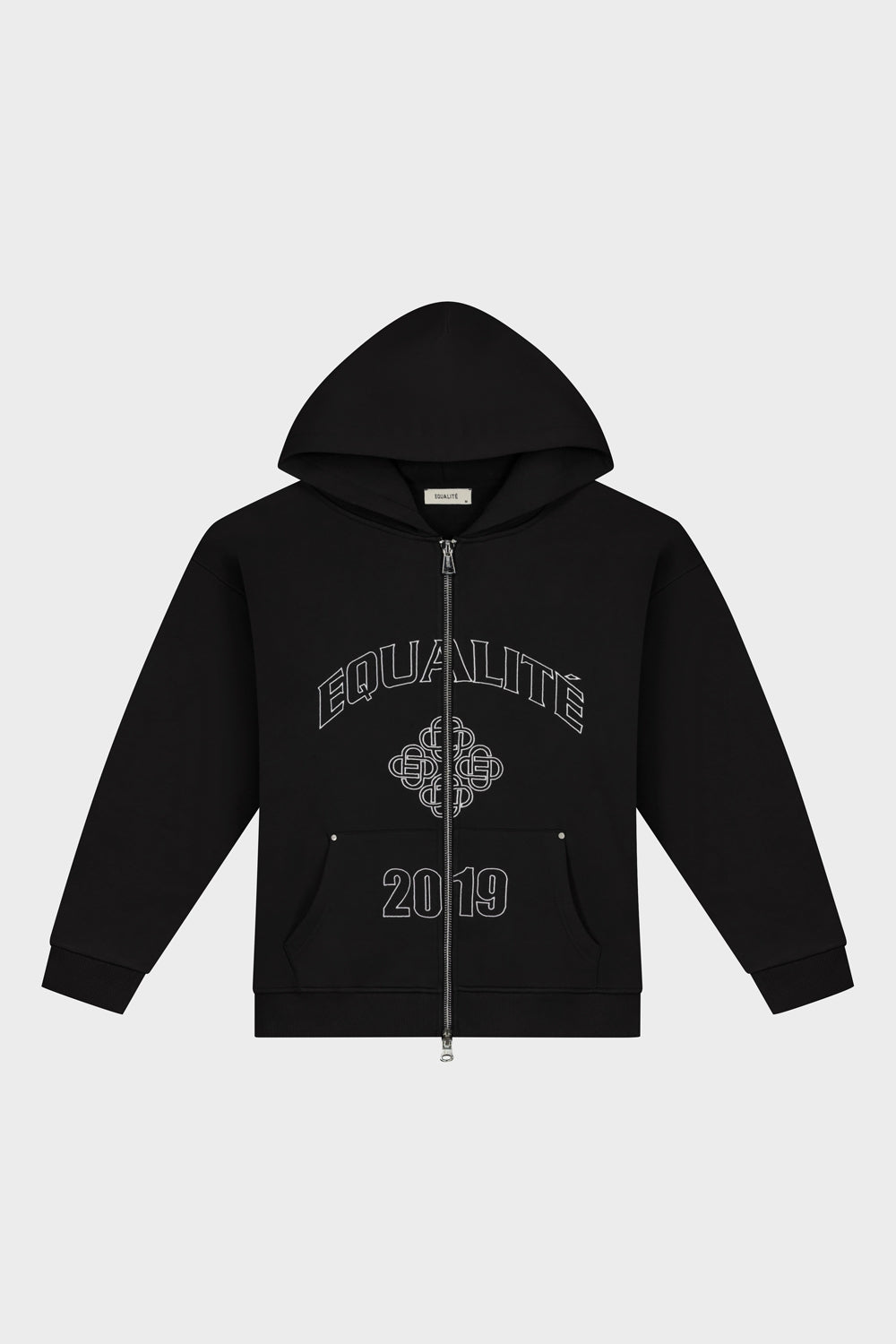 ISA FULL ZIP HOODIE | BLACK