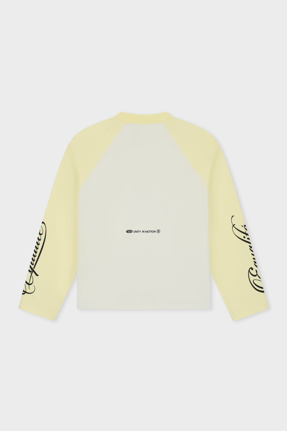 JETT RAGLAN LONGSLEEVE TEE | WHITE & BUTTER YELLOW