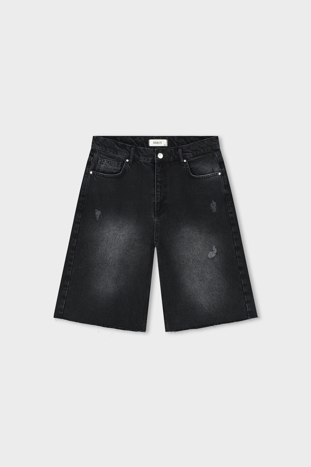 JULLIAN DENIM JORTS | OBSIDIAN BLACK
