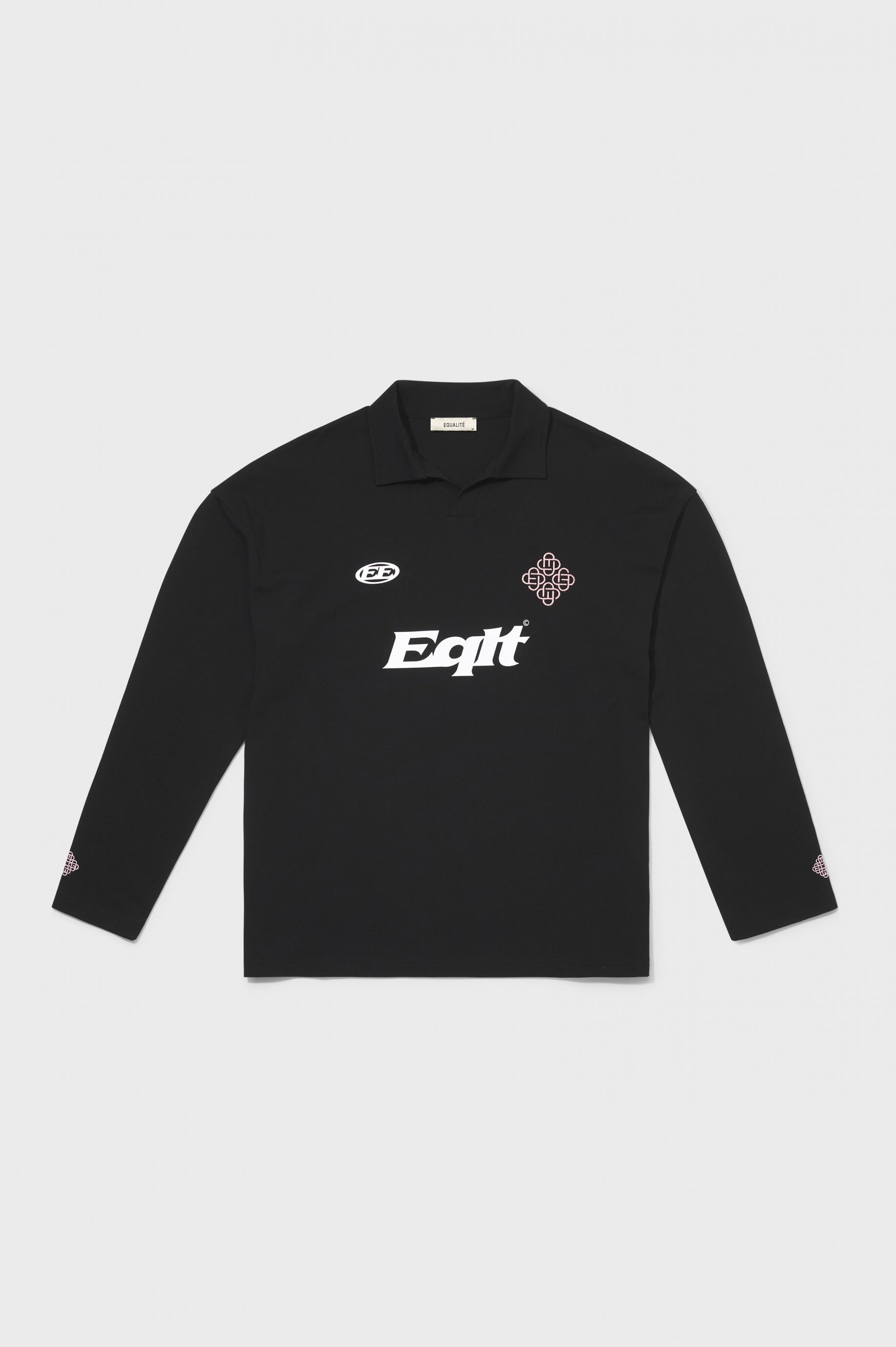 JERSEY LONGSLEEVE POLO | BLACK