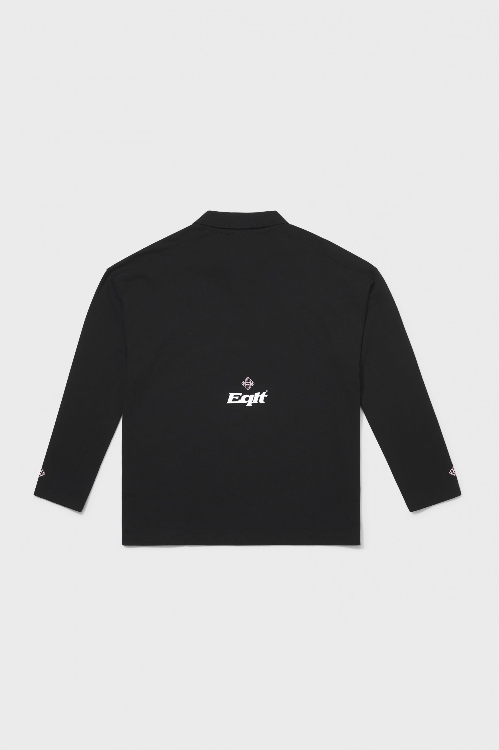 JERSEY LONGSLEEVE POLO | BLACK