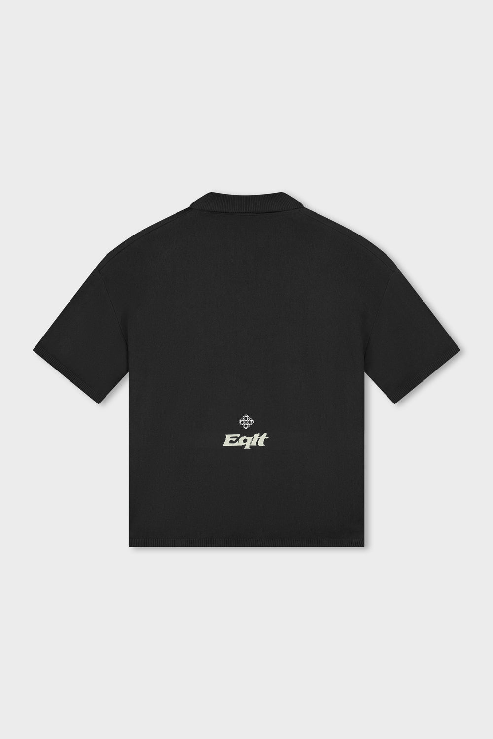 KNIT POLO TEE | BLACK