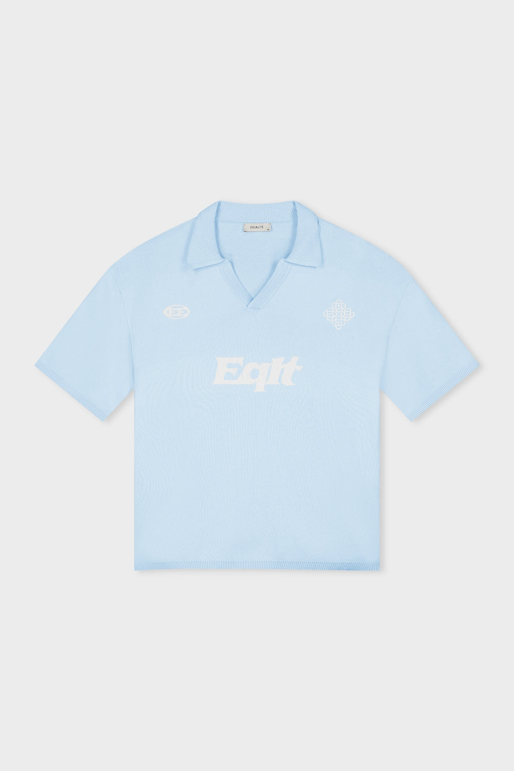 KNIT POLO TEE | LIGHT BLUE