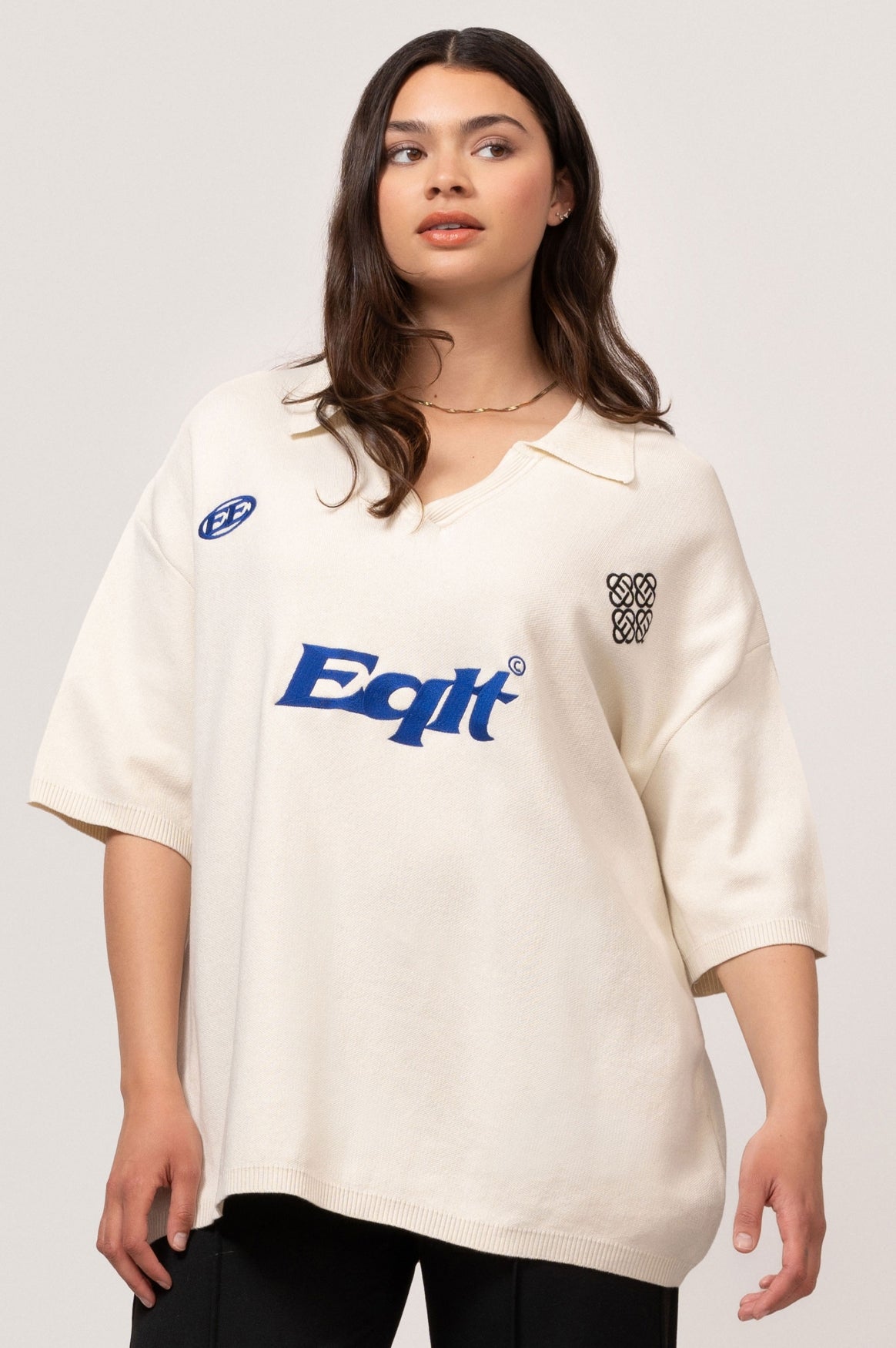 KNIT POLO TEE | OFF-WHITE