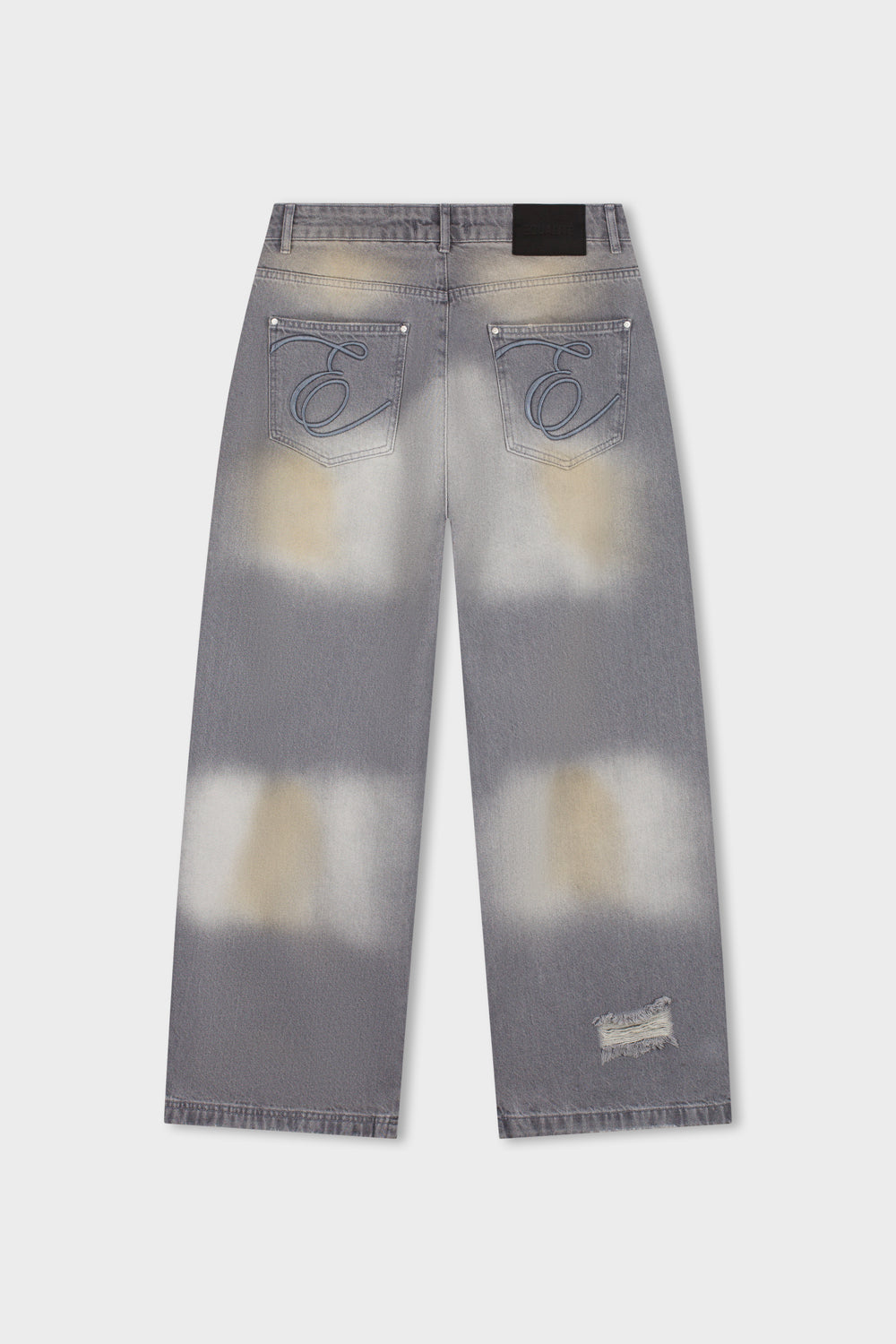 LEMI BAGGY JEANS | BLUE WHITE DIRTY WASH