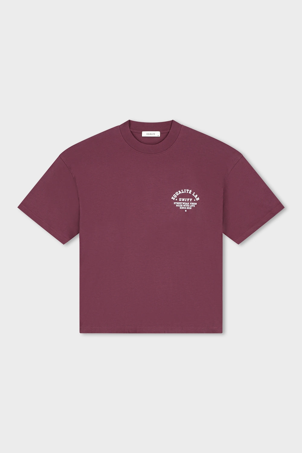 LUCIUS BOXY TEE | BURGUNDY