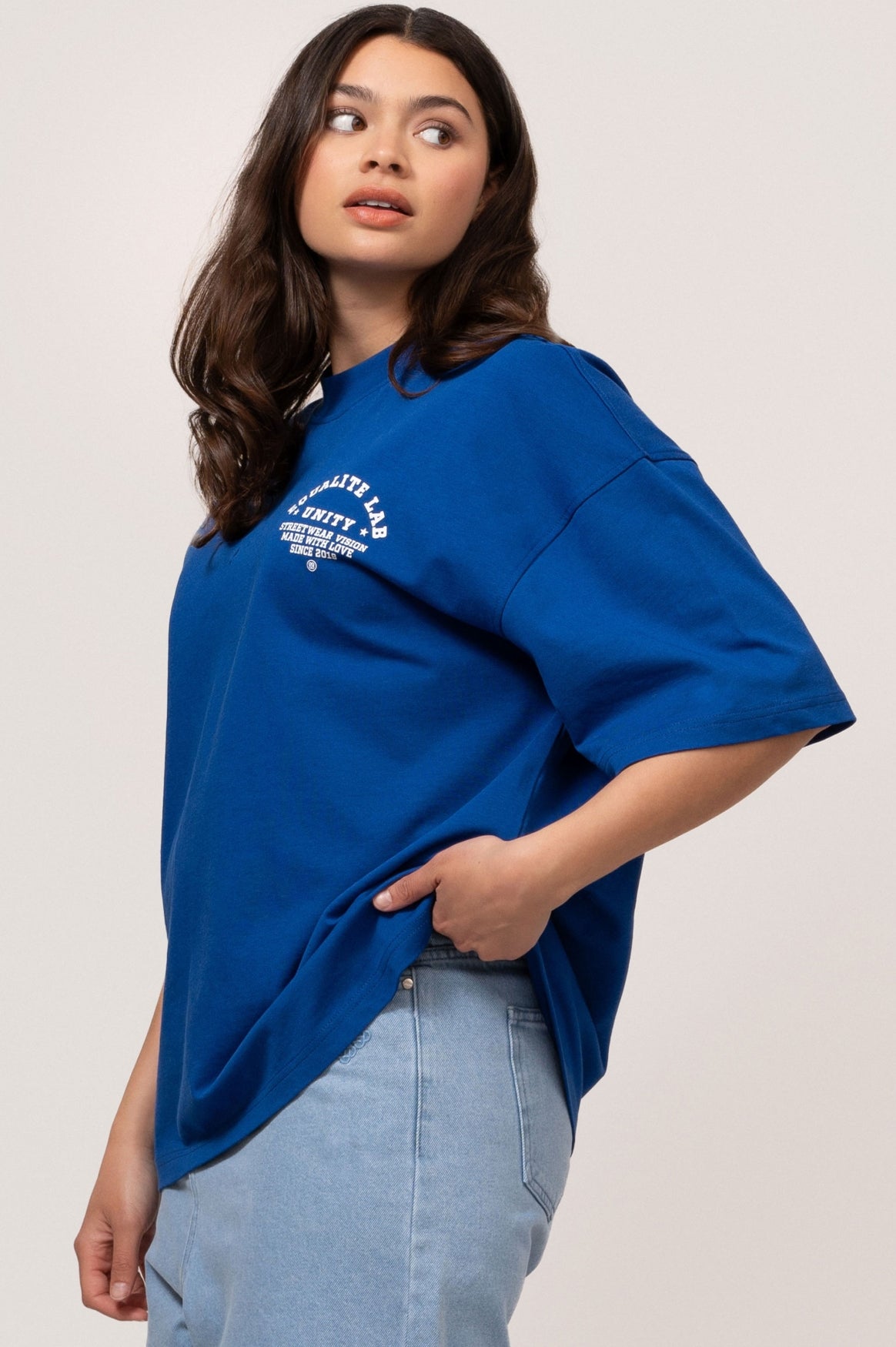 LUCIUS BOXY TEE | BLUE