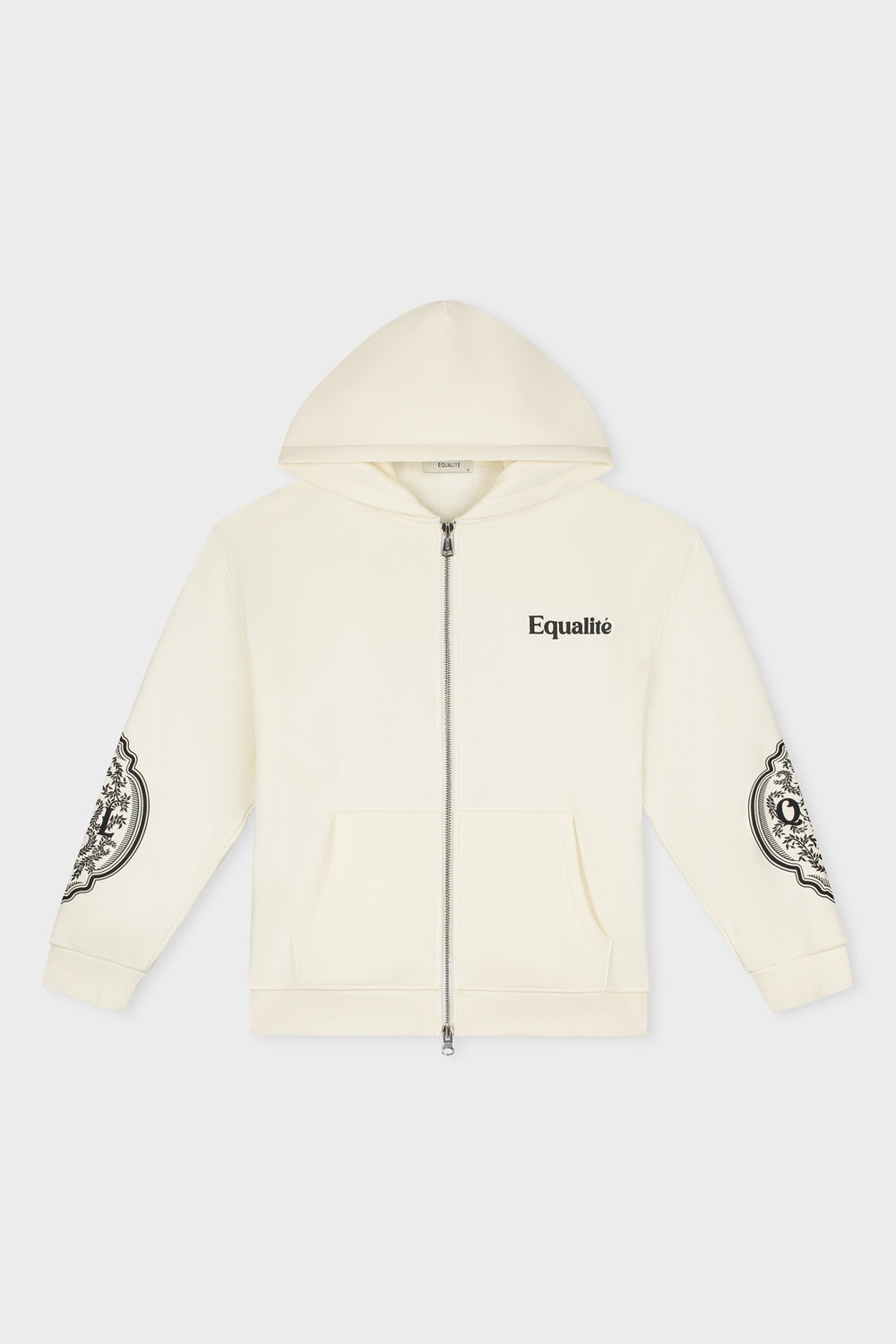 Mae Painting Oversized Full Zip Hoodie | Off-white