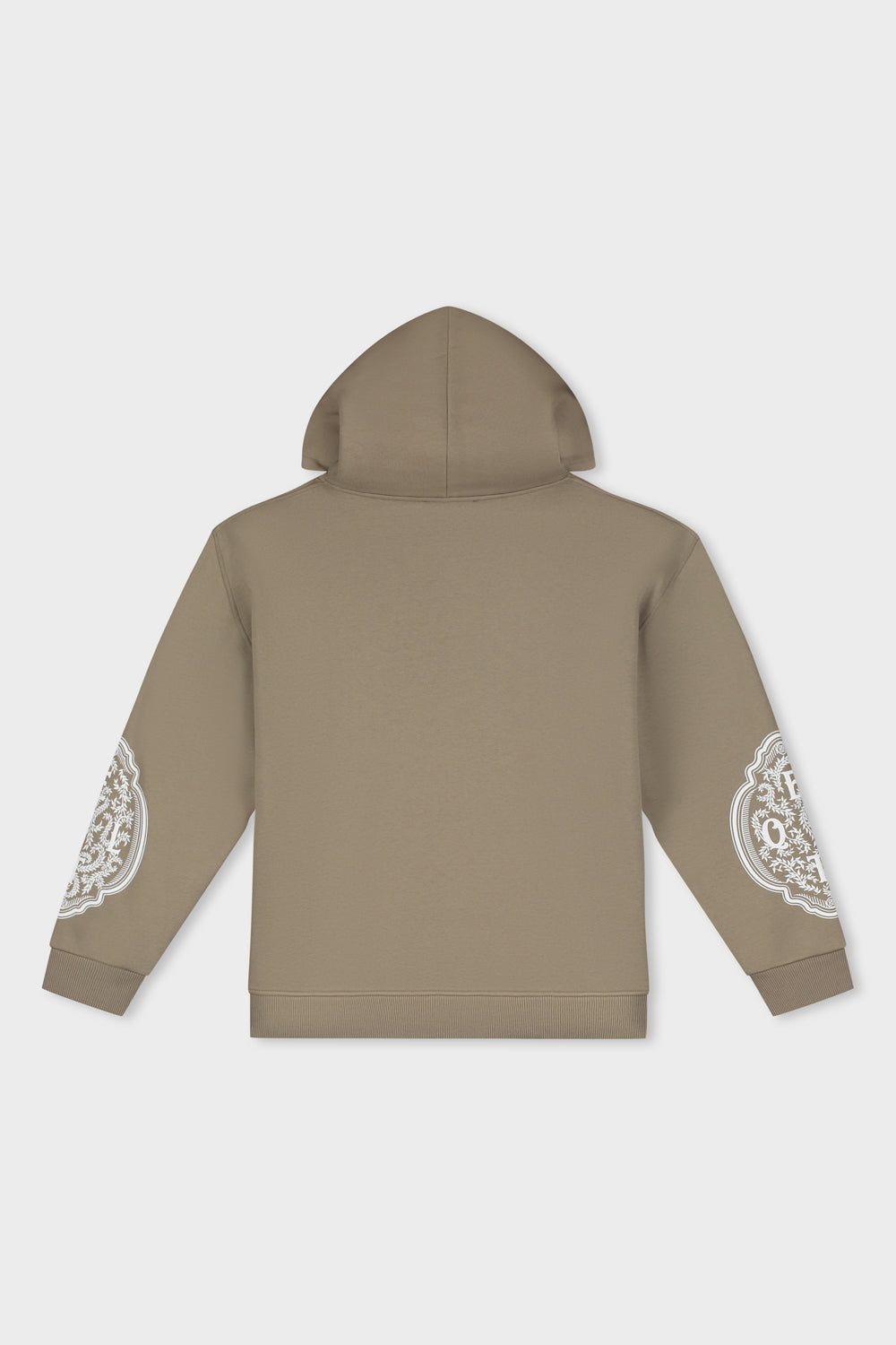 MAE PAINTING OVERSIZED FULL ZIP HOODIE | TAUPE