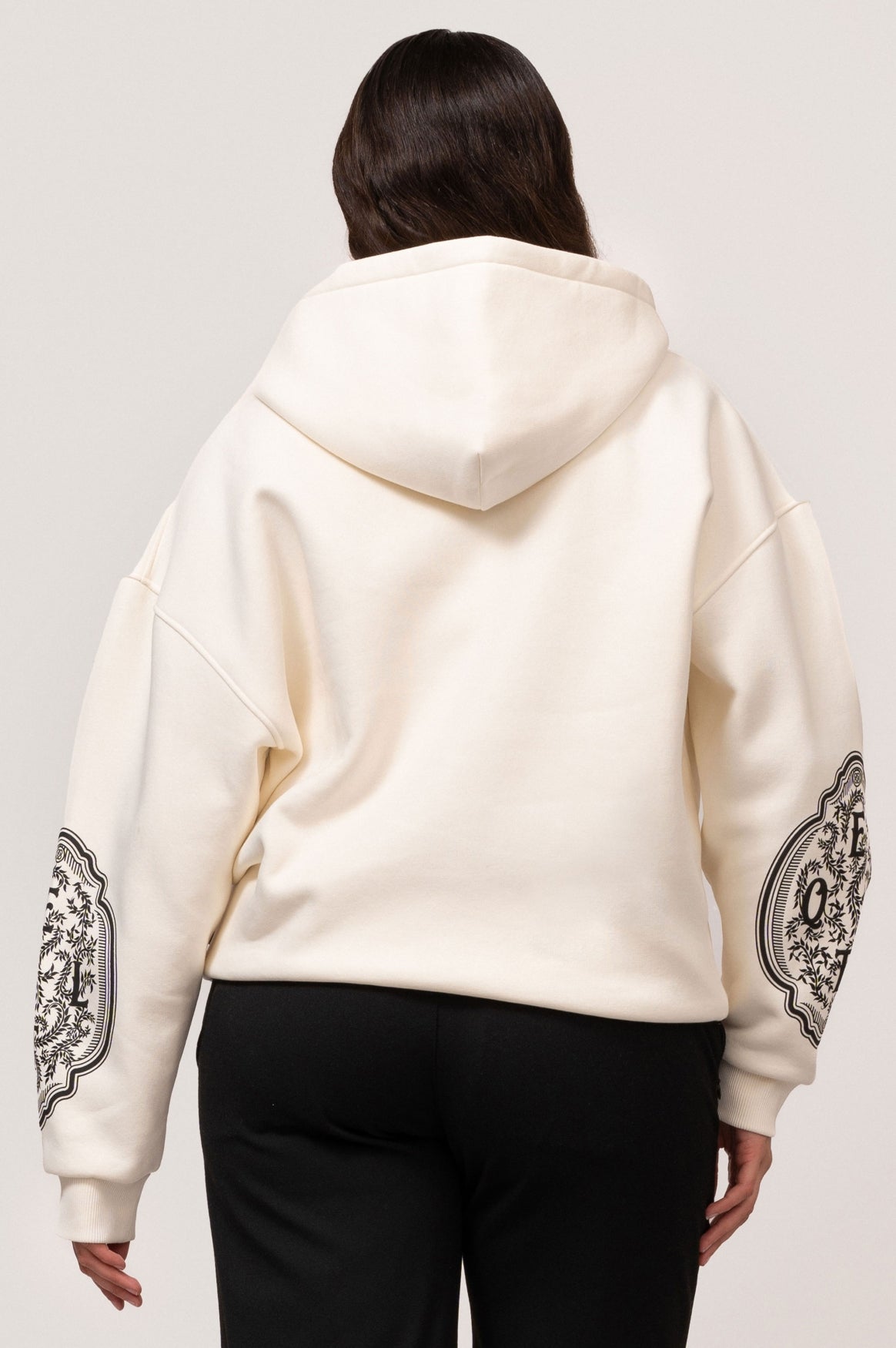 MAE PAINTING OVERSIZED FULL ZIP HOODIE | OFF-WHITE