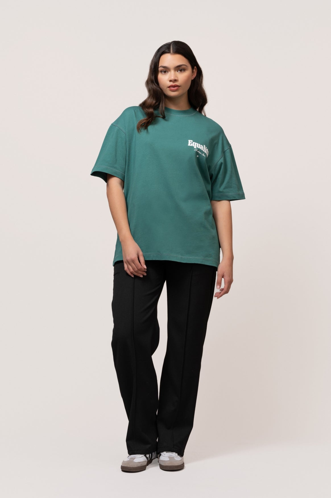 MIRAGE OVERSIZED TEE | PETROL GREEN