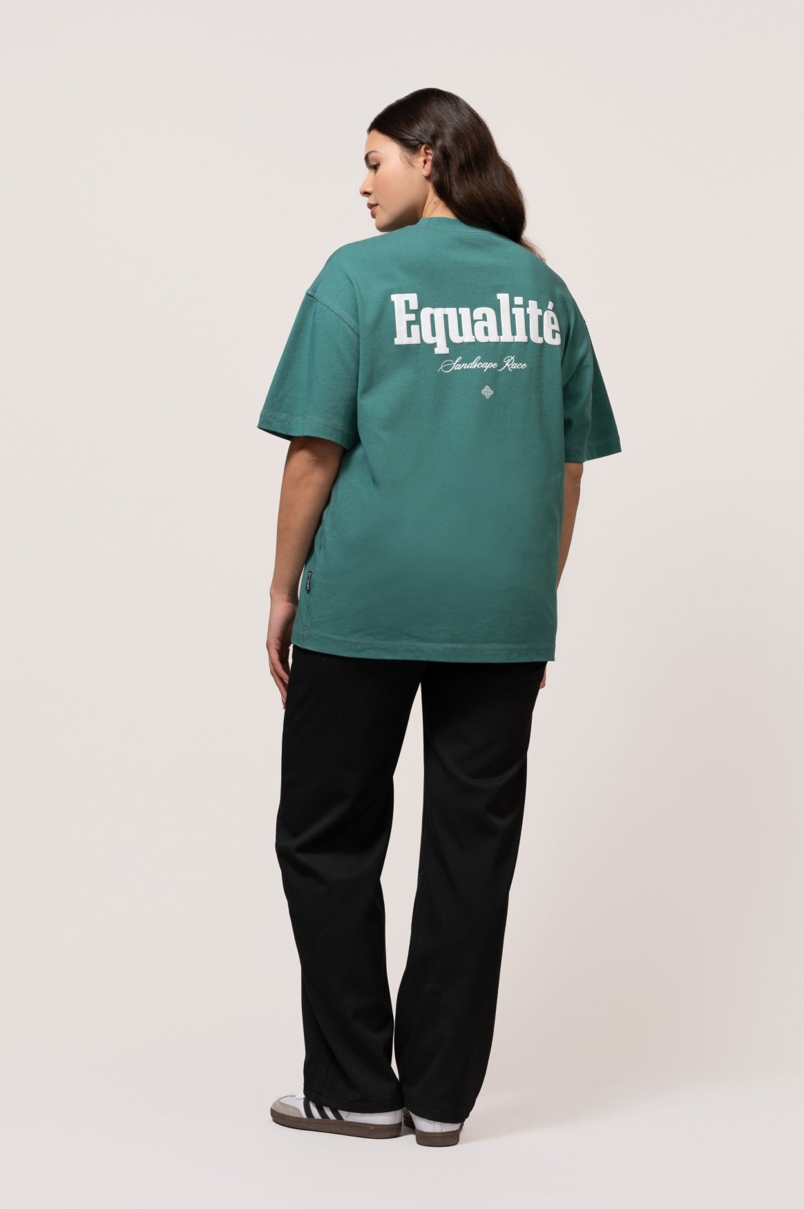 MIRAGE OVERSIZED TEE | PETROL GREEN