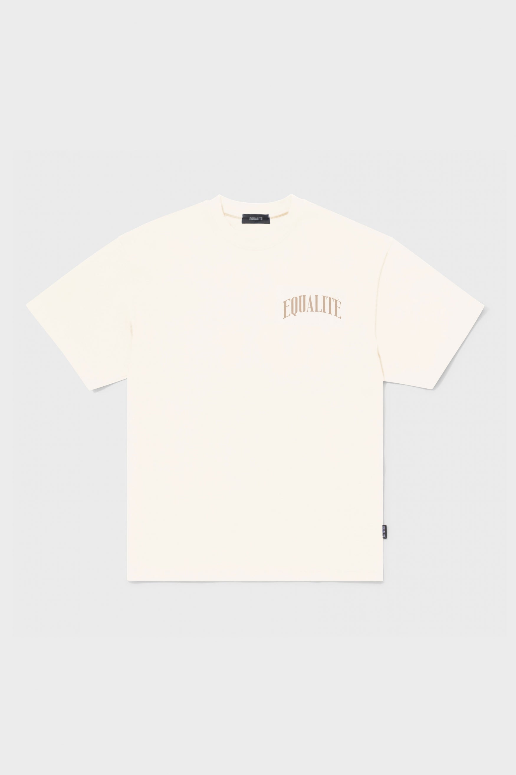 OLIVER OVERSIZED TEE | OFF WHITE & TAUPE