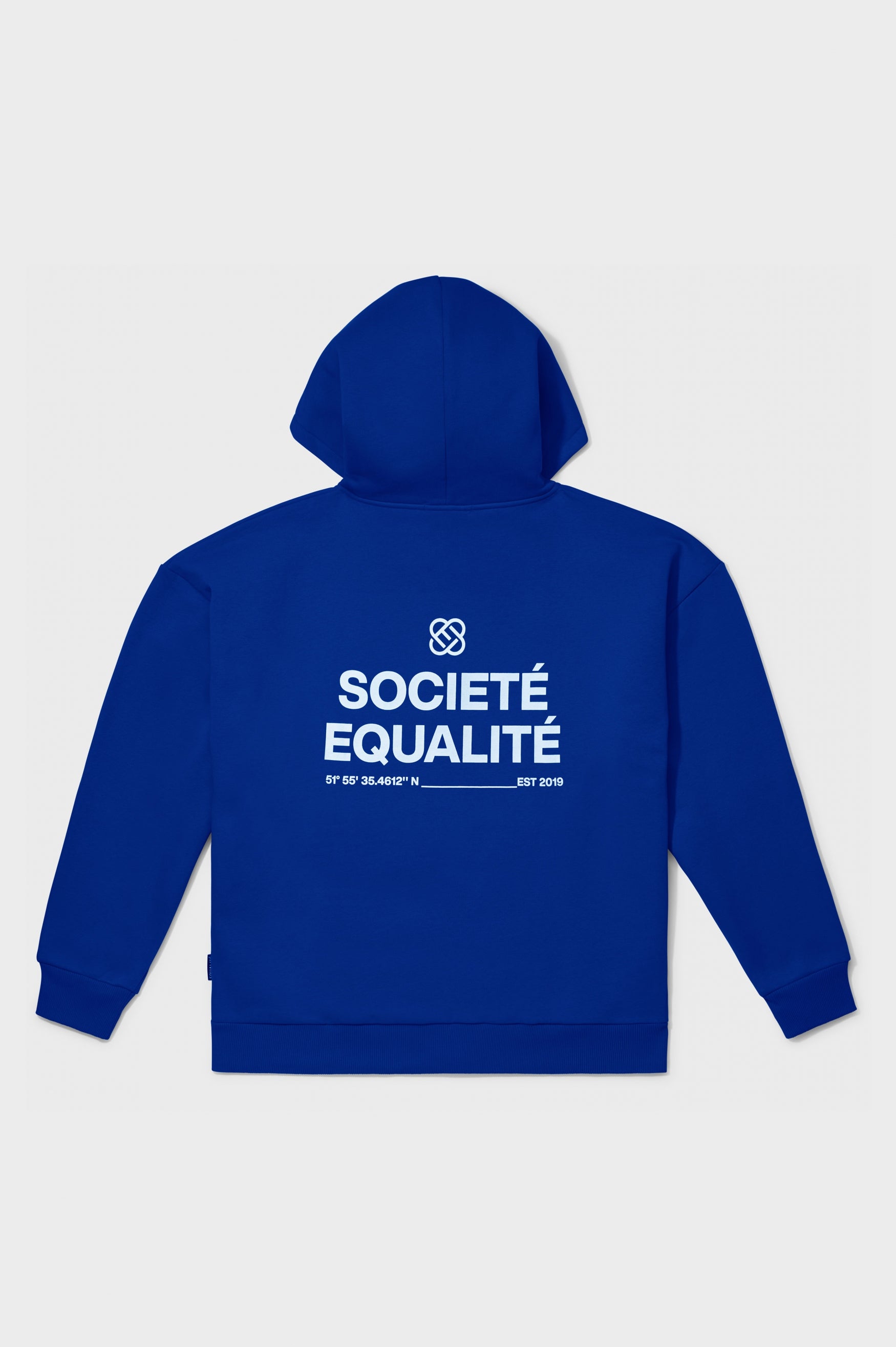 SOCIETÉ OVERSIZED FULL ZIP HOODIE | BLUE