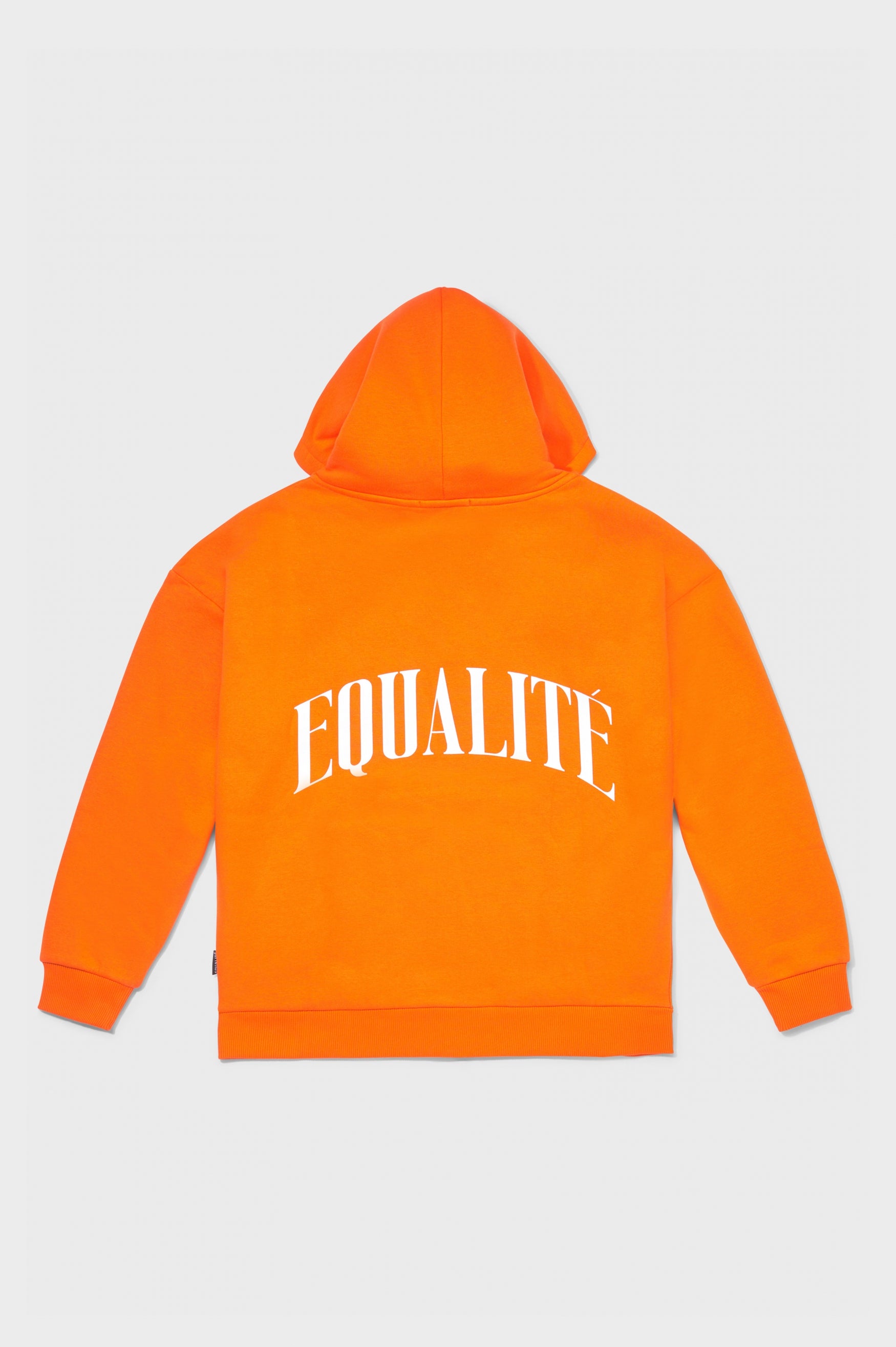 OLIVER OVERSIZED FULL ZIP HOODIE | ORANGE & WHITE