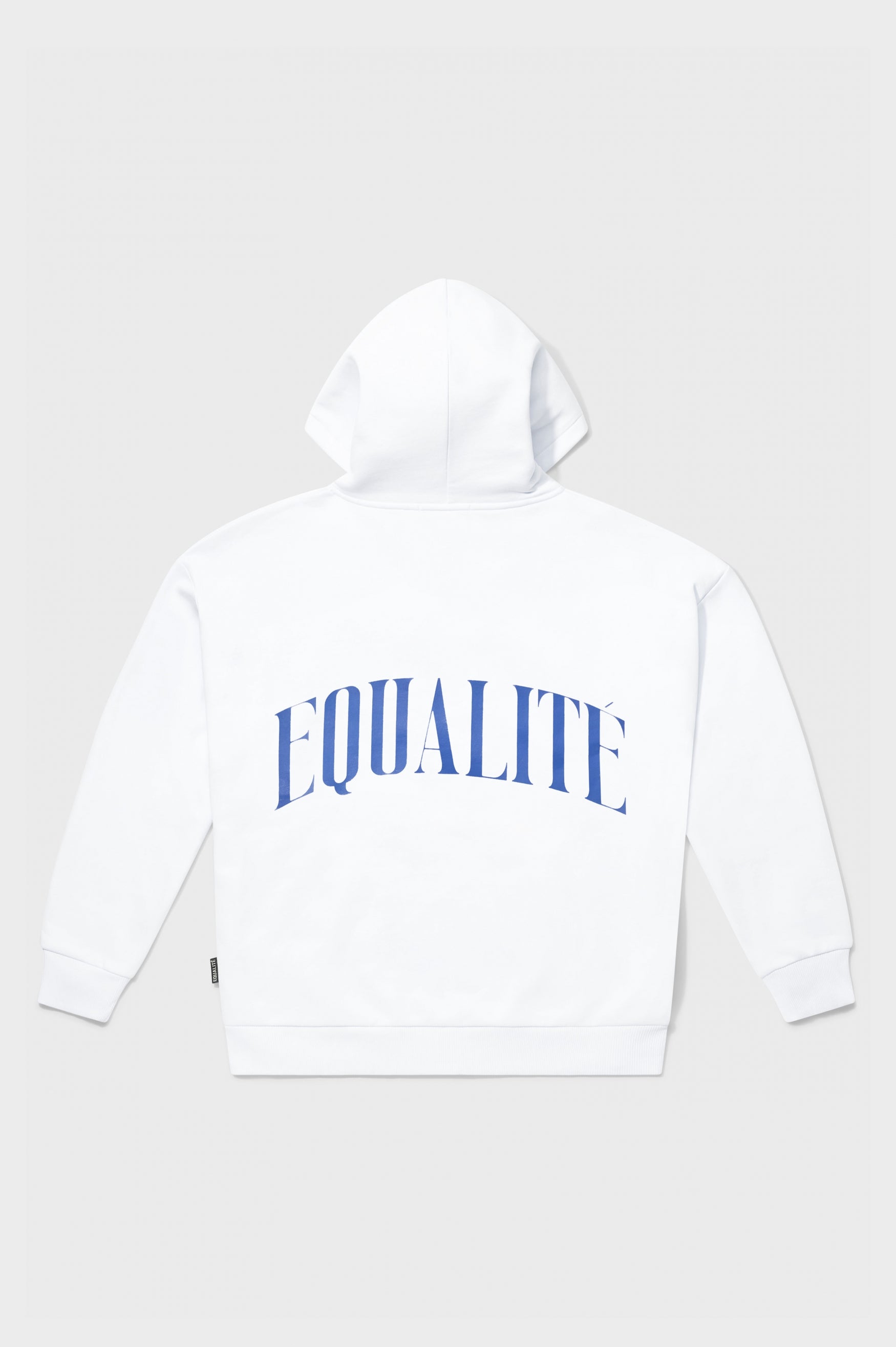 OLIVER OVERSIZED FULL ZIP HOODIE | WHITE & BLUE