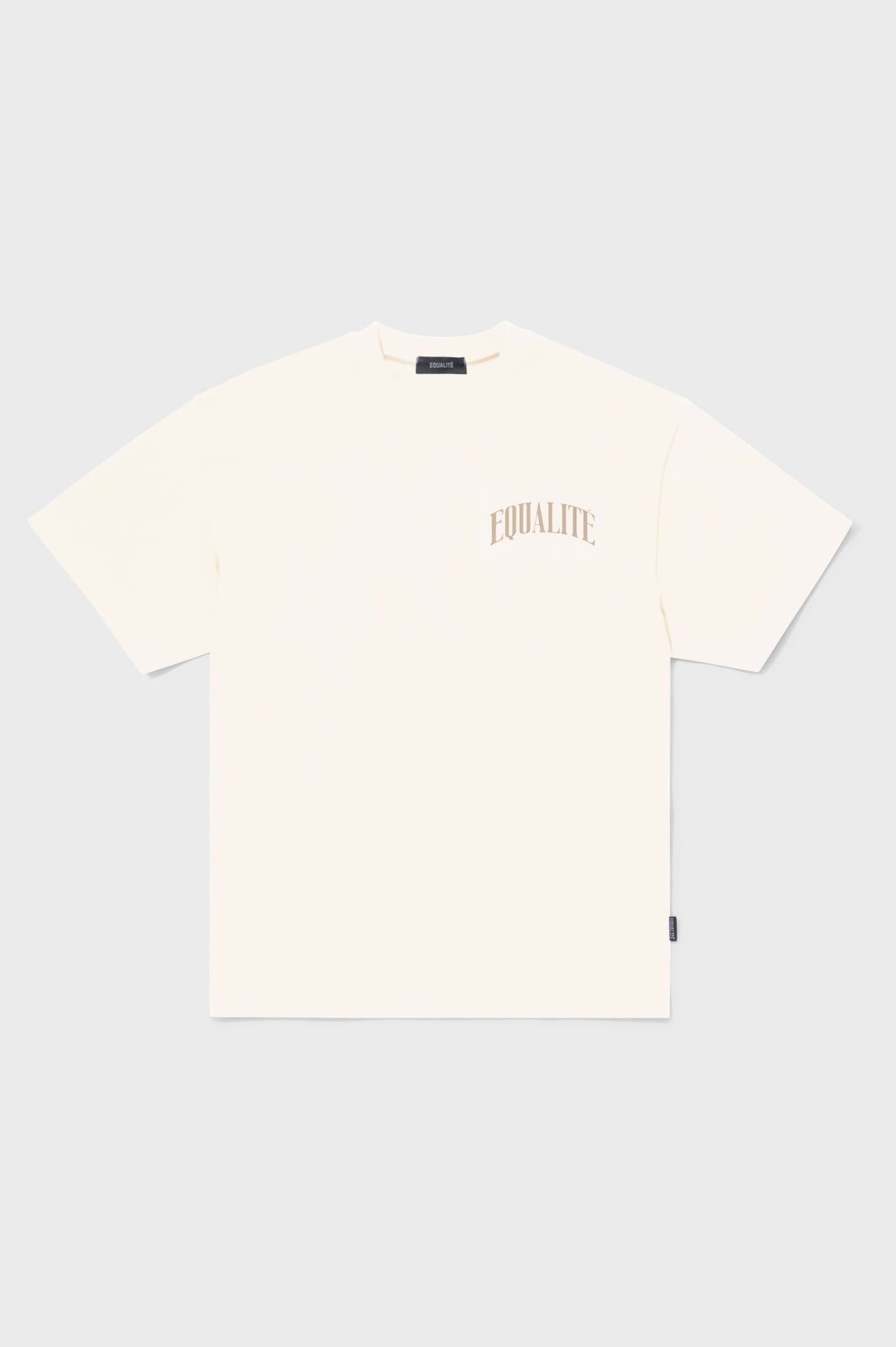 OLIVER OVERSIZED TEE | OFF-WHITE & TAUPE