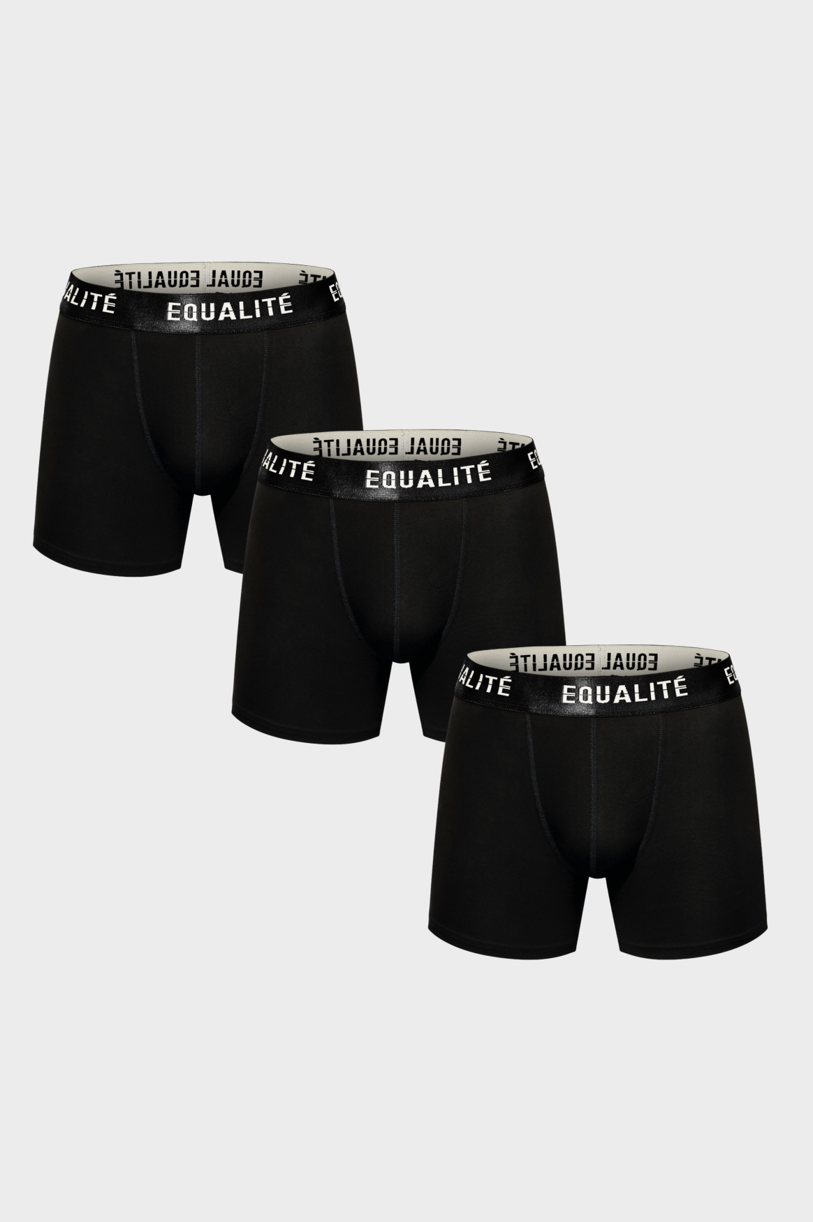 EQUALITÉ BOXERS 3-PACK | BLACK
