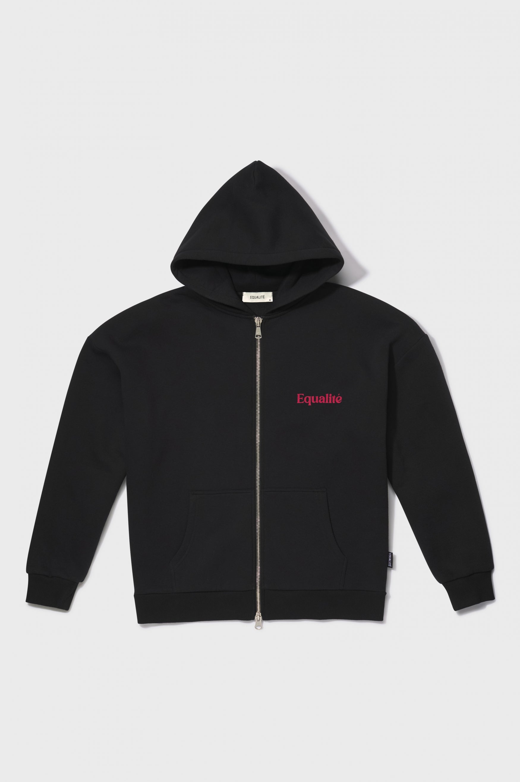 PAINTING EQLT OVERSIZED FULL ZIP HOODIE | BLACK