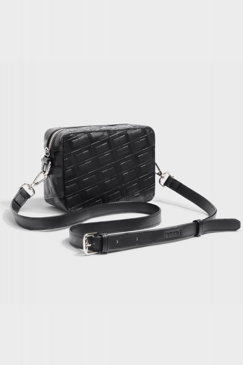 PATTERN MESSENGER BAG | BLACK