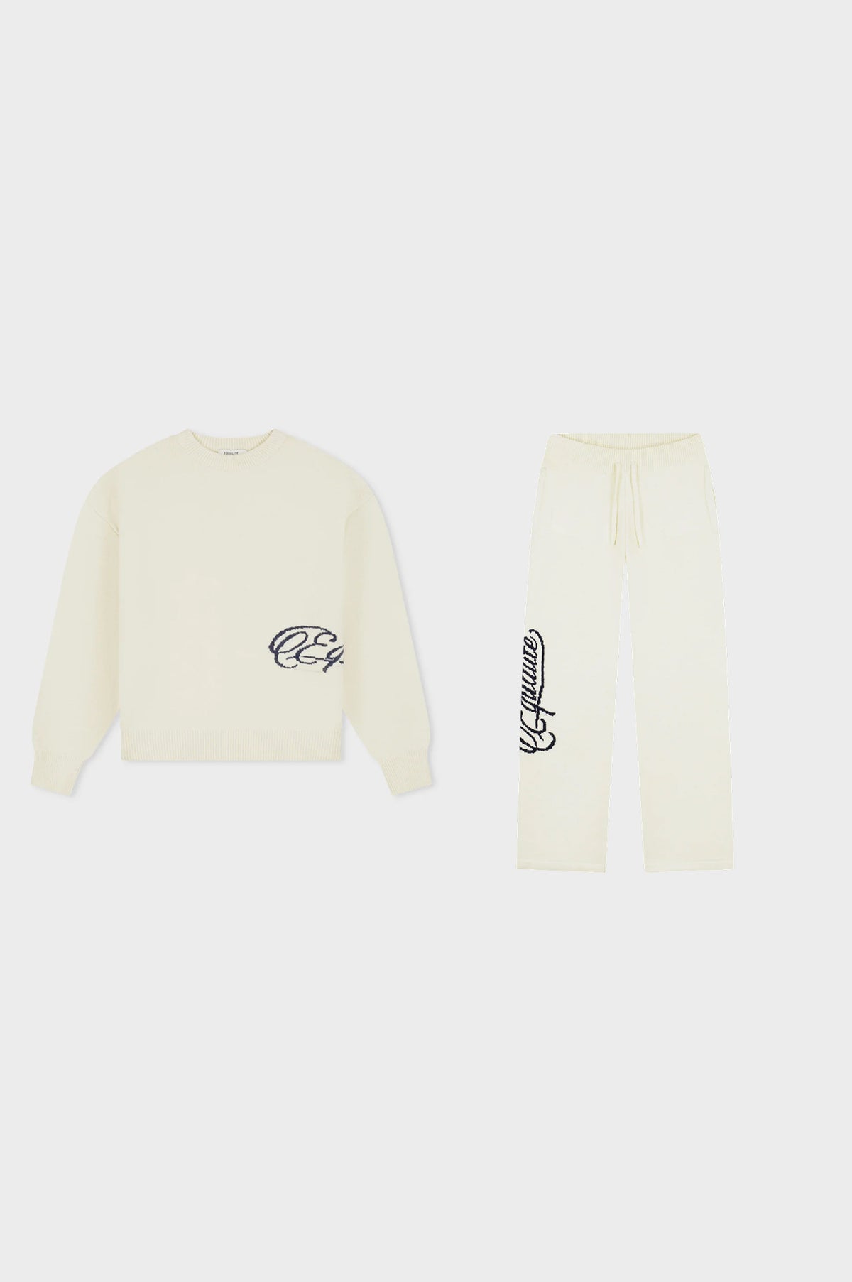 FLUFFY KNIT SET | OFF-WHITE