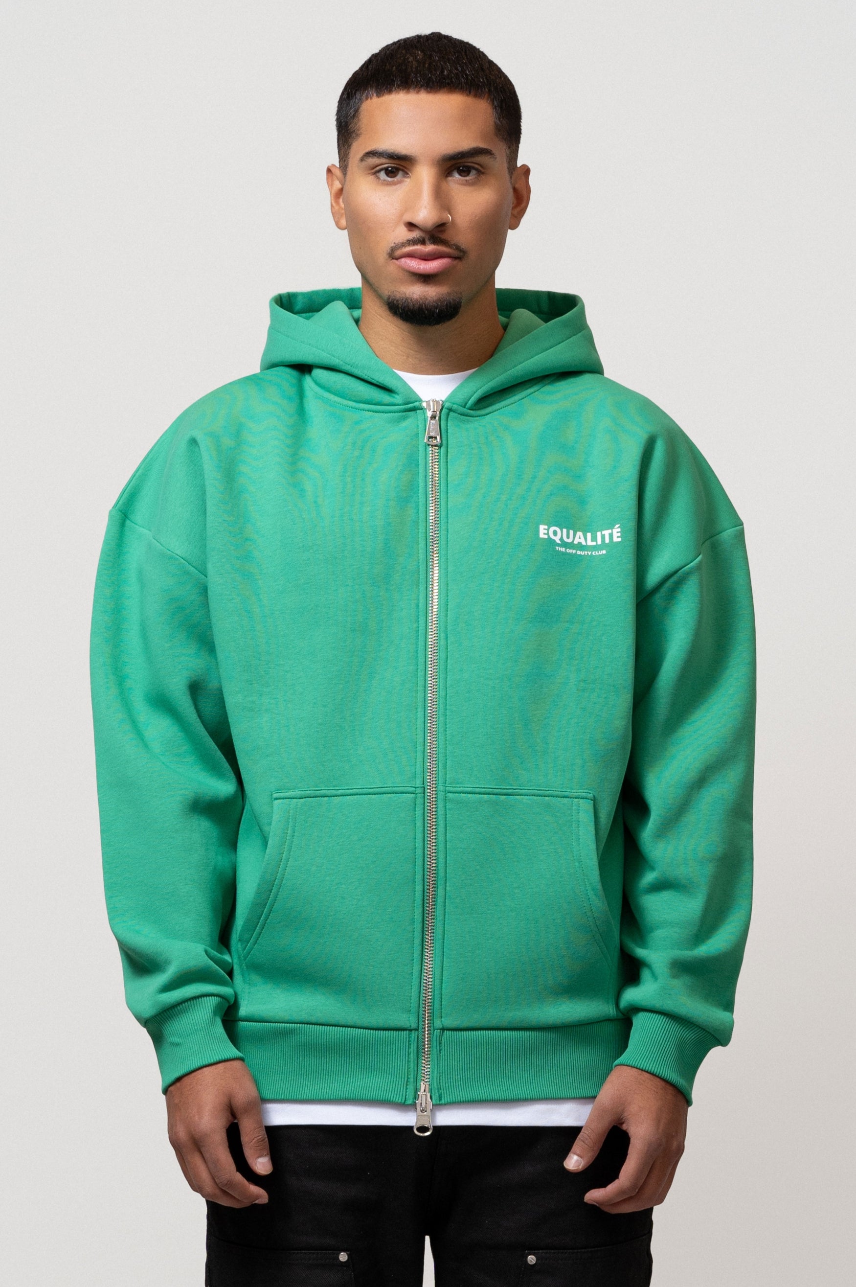 Hoodie jacket zipper top