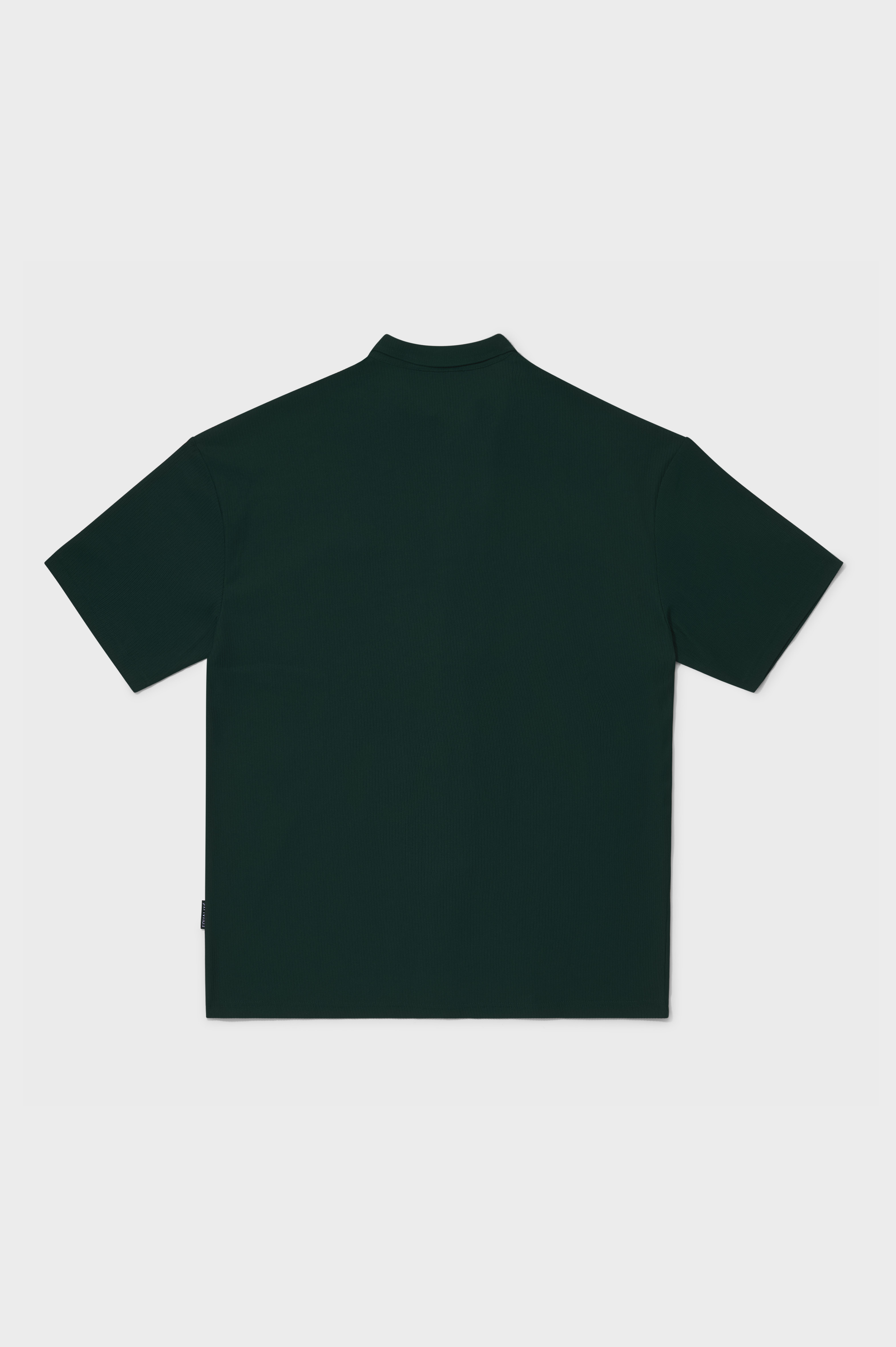 RIBBED OVERSIZED SHIRT  | GREEN