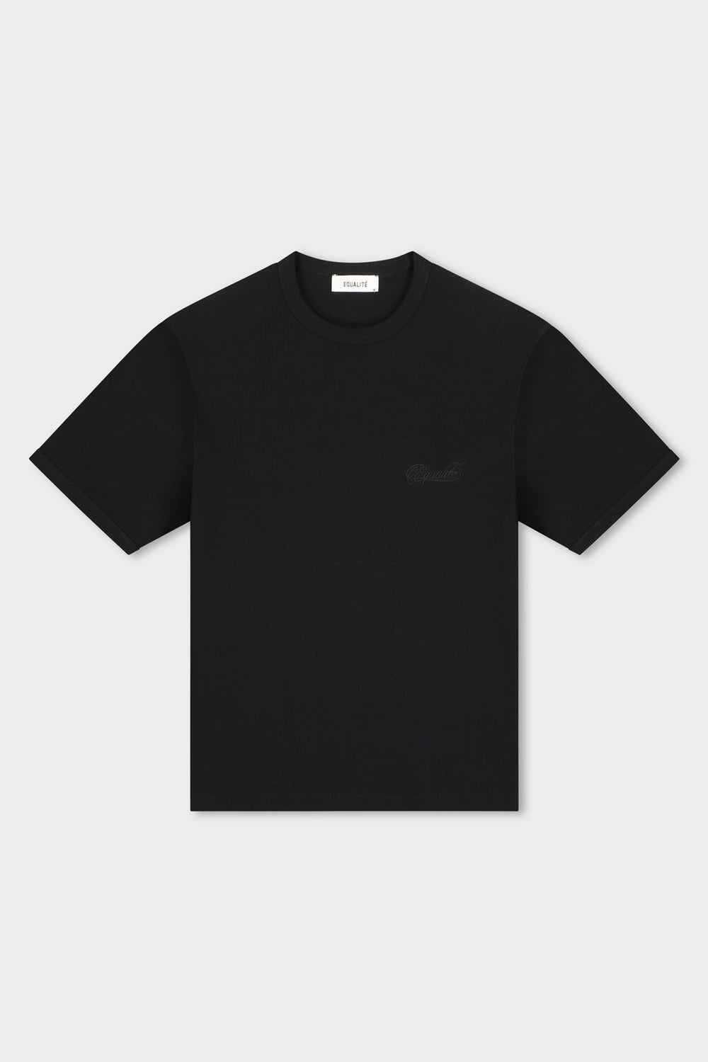 RIBBED TEE | BLACK